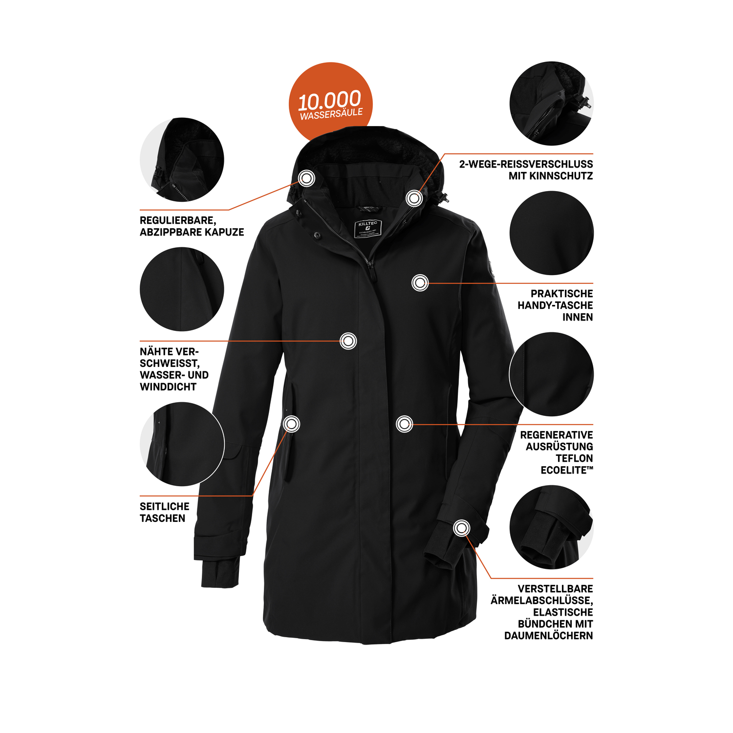 Damen killtec Schwarz