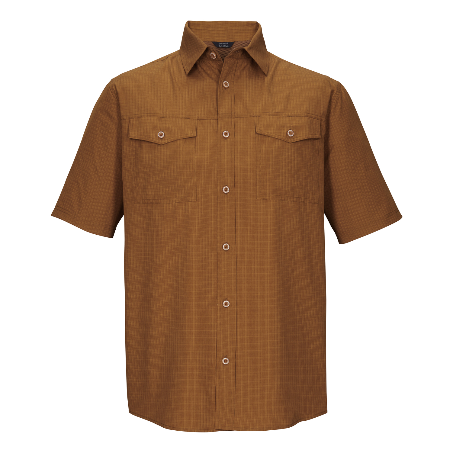 Herren killtec Braun KOS 63 MN WVN SHRT Hemd