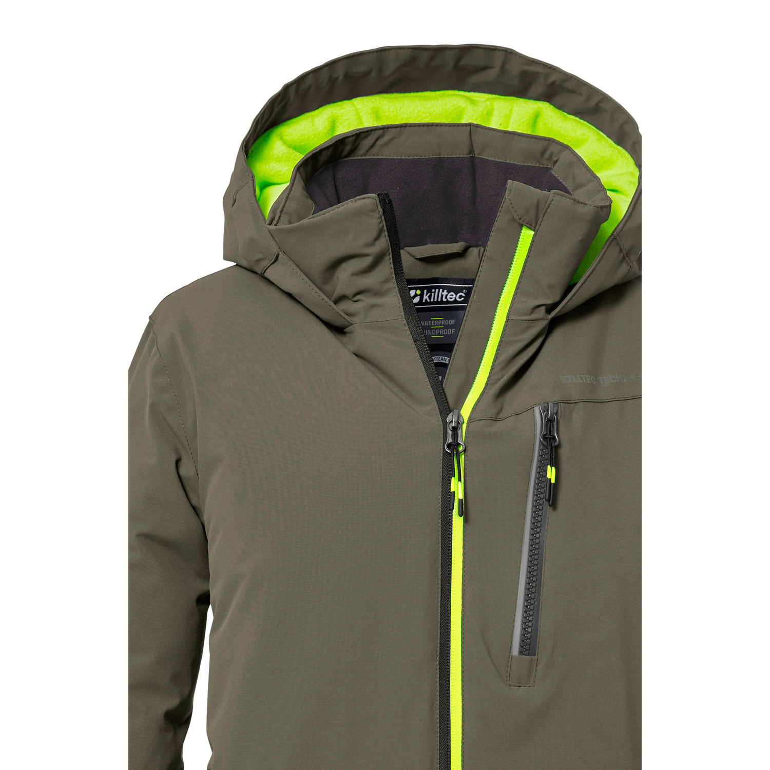 Jungen Kinder killtec Dunkeloliv KOW 159 BYS JCKT 00756 176 Funktionsjacke