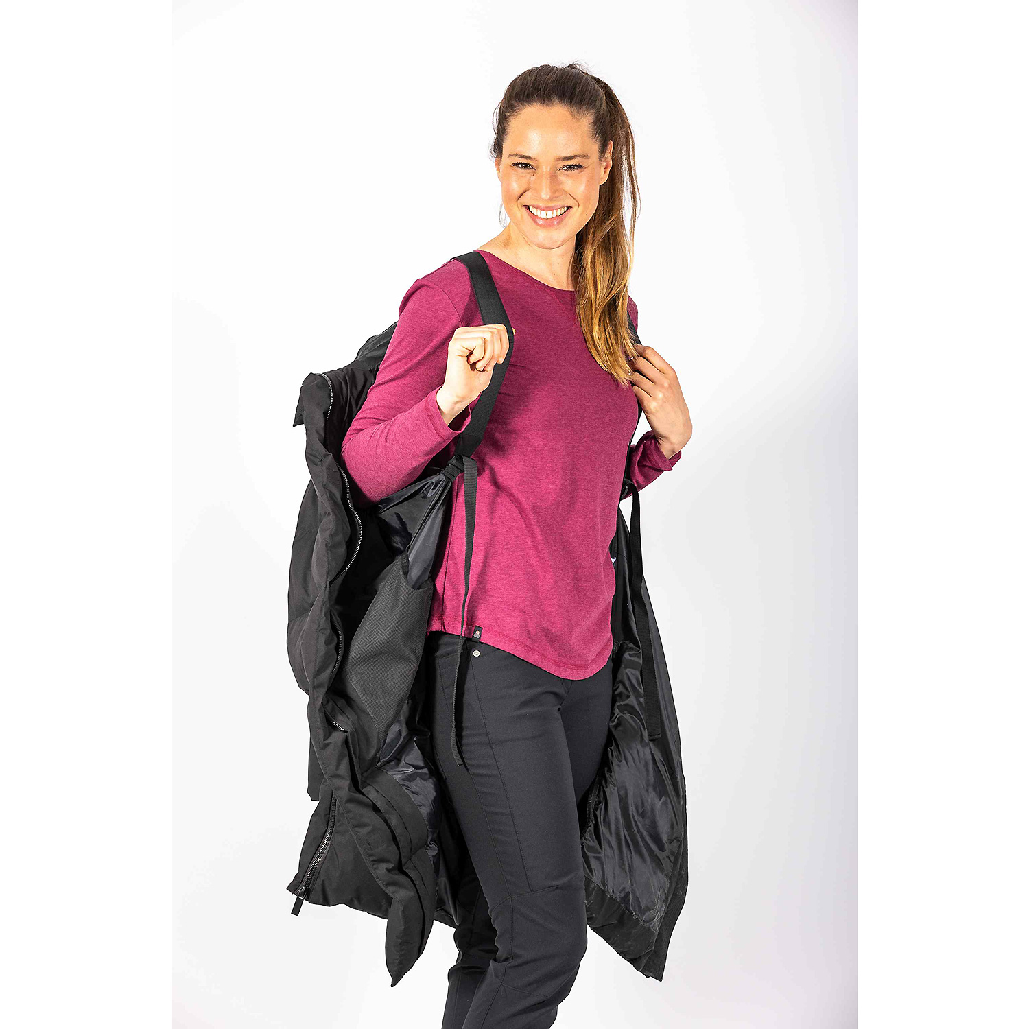 Damen Maul Sport Schwarz Halifax Megatex Steppmantel 13 44 Mantel