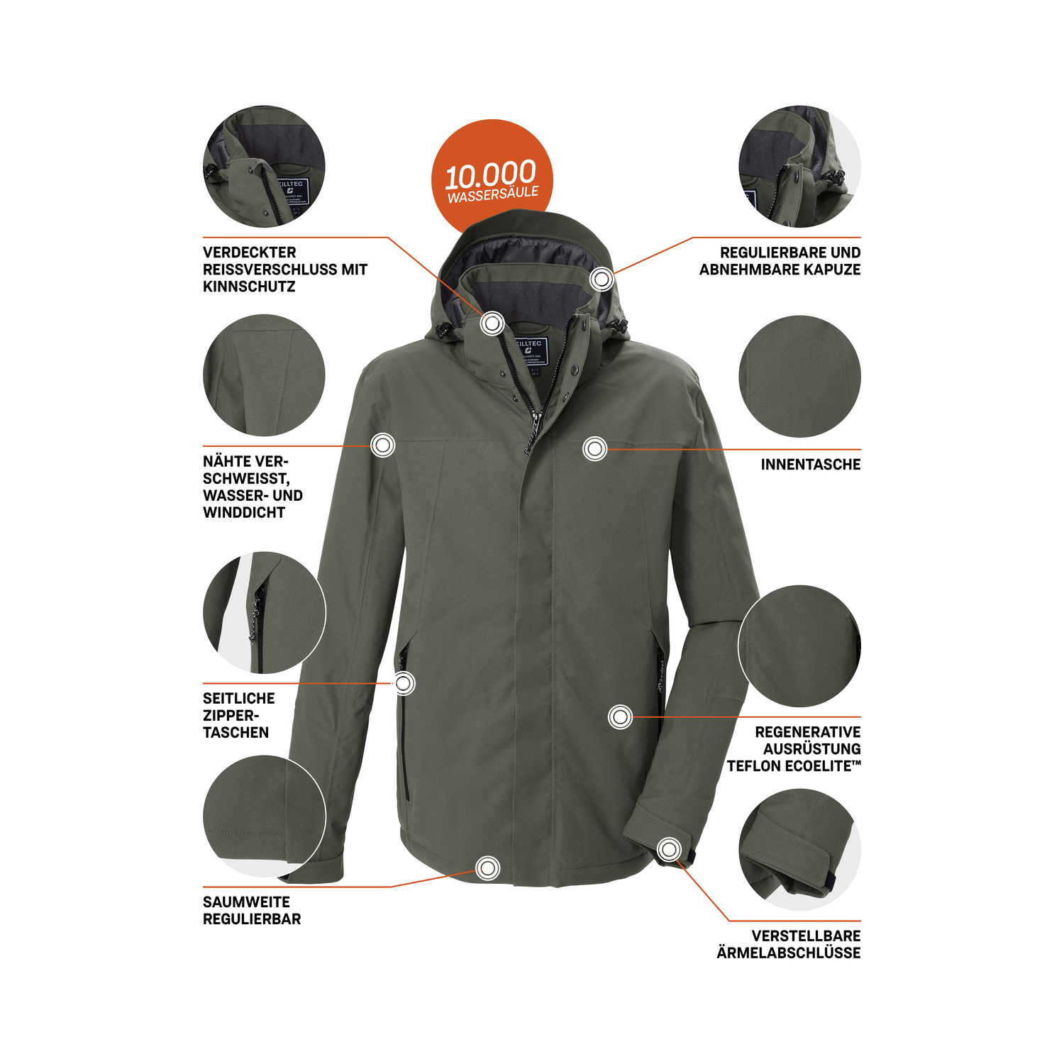 Herren killtec Oliv
