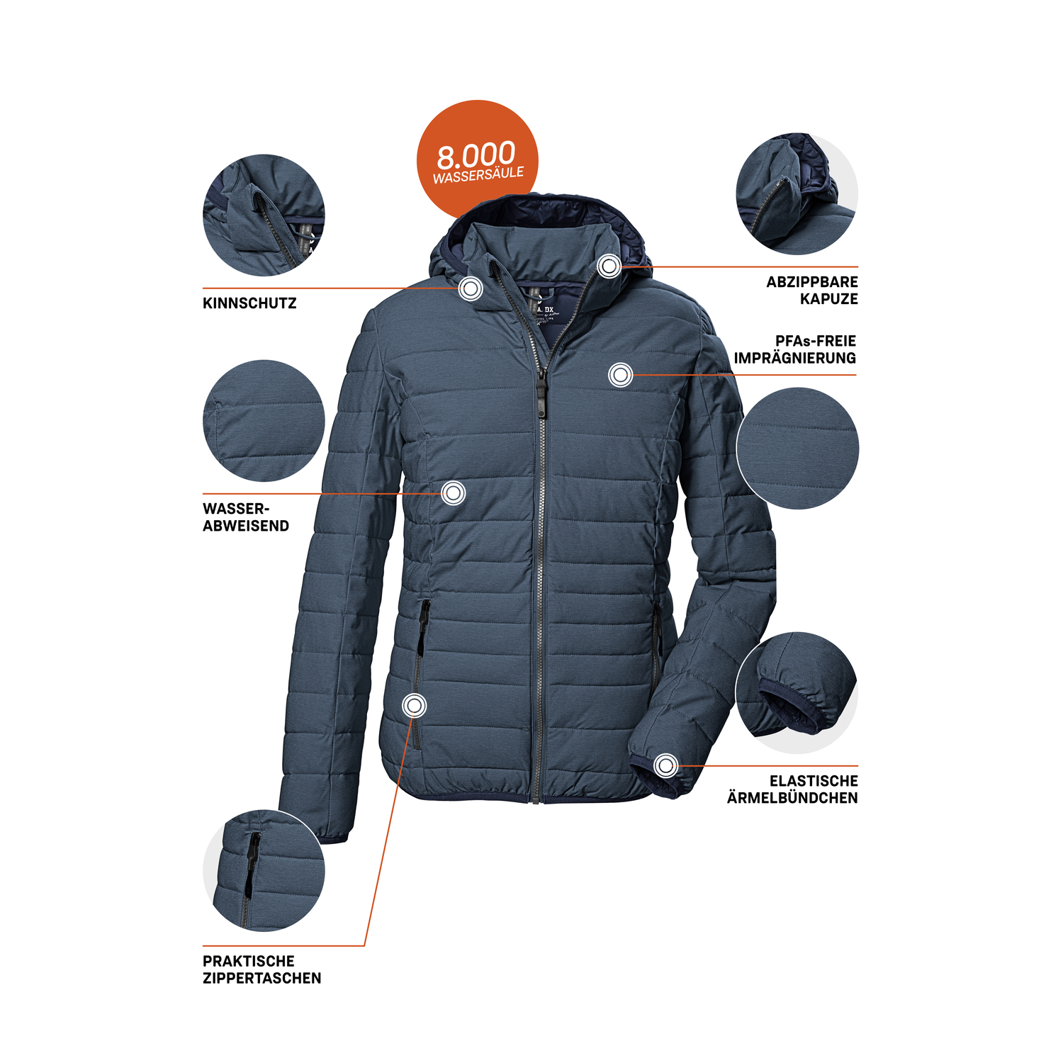 Damen G.I.G.A. DX by killtec Blau GW 67 WMN QLTD JCKT_Uyaka 00851 50 Funktionsjacke