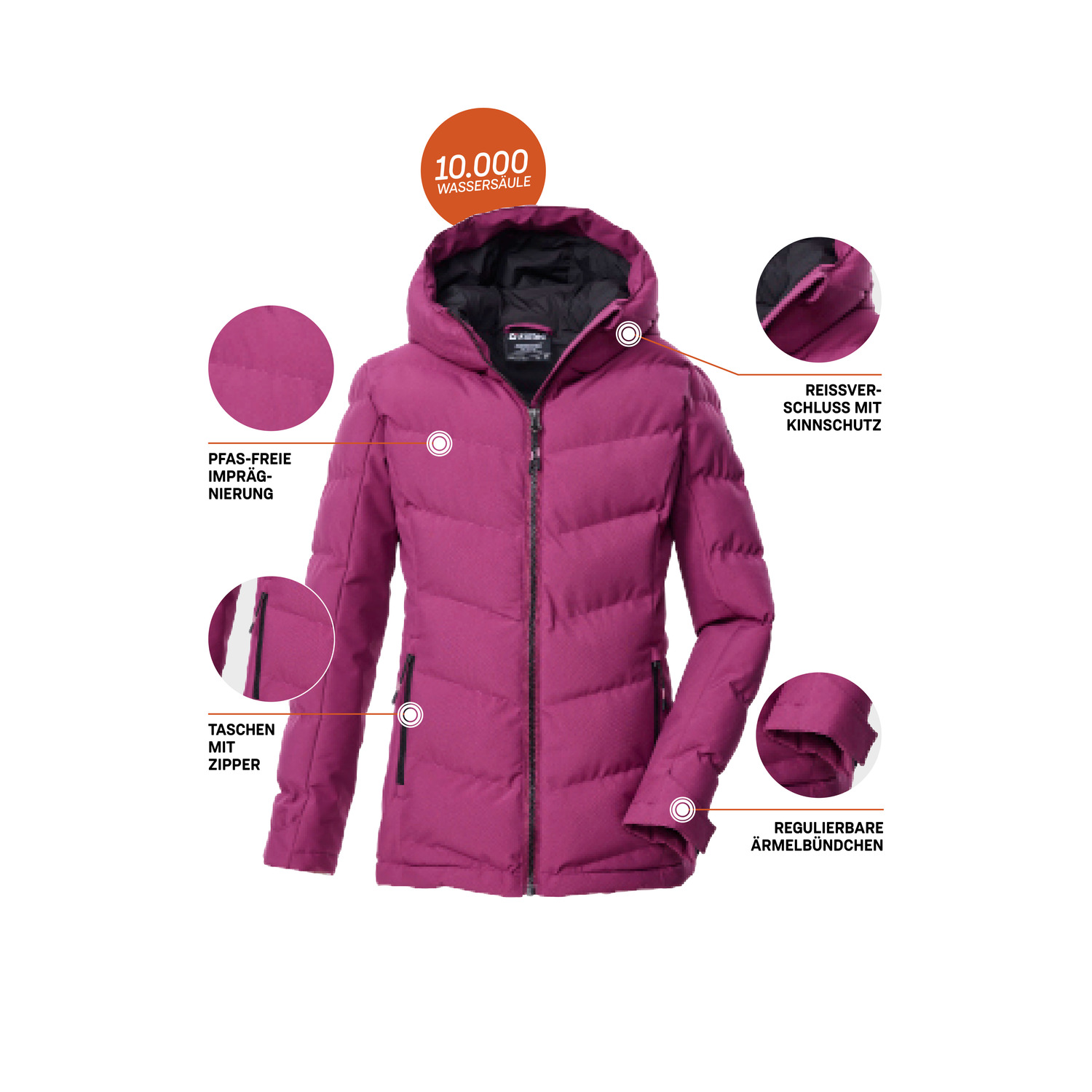Kinder killtec Rose KOW 220 GRLS QLTD JCKT 00498 176 Funktionsjacke