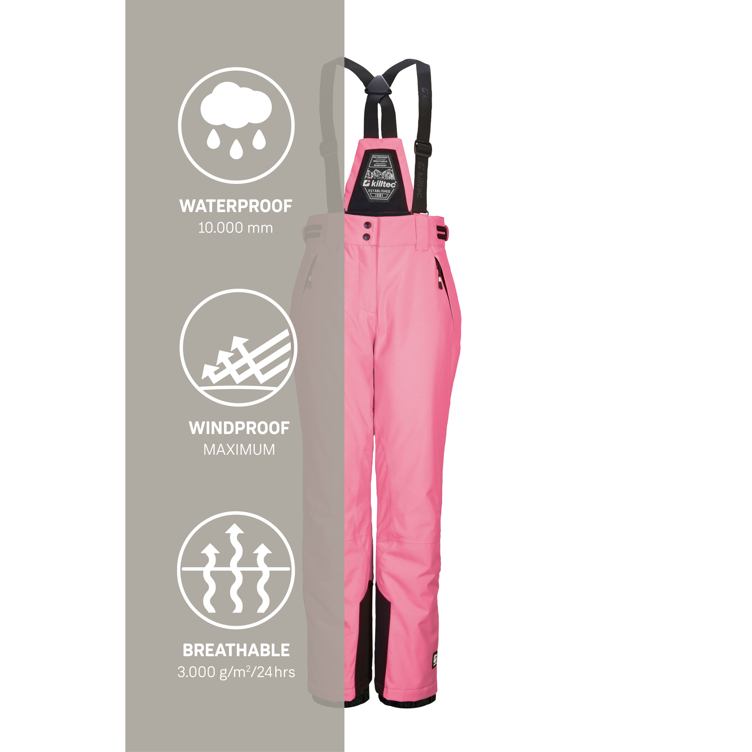 Kinder killtec Rose KSW 213 GRLS SKI PNTS Latzhose