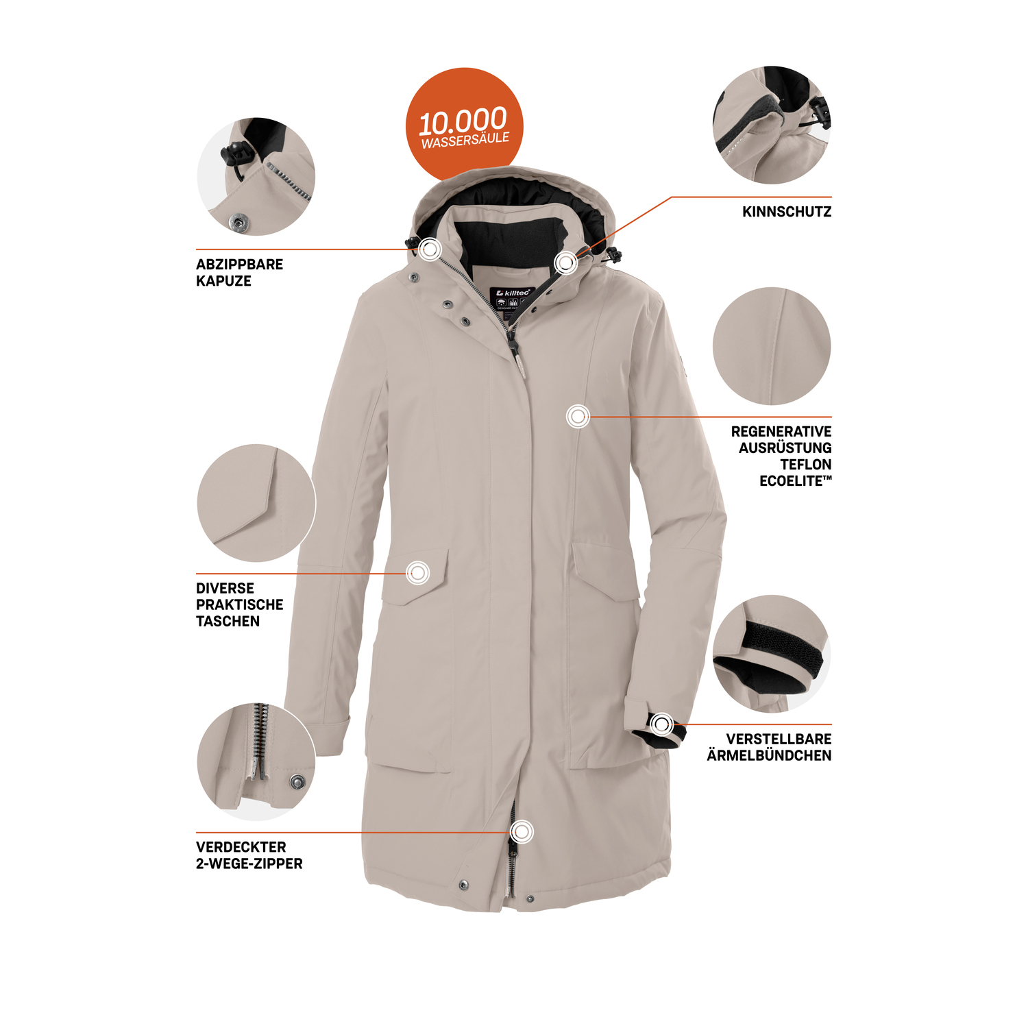 Damen killtec Sand