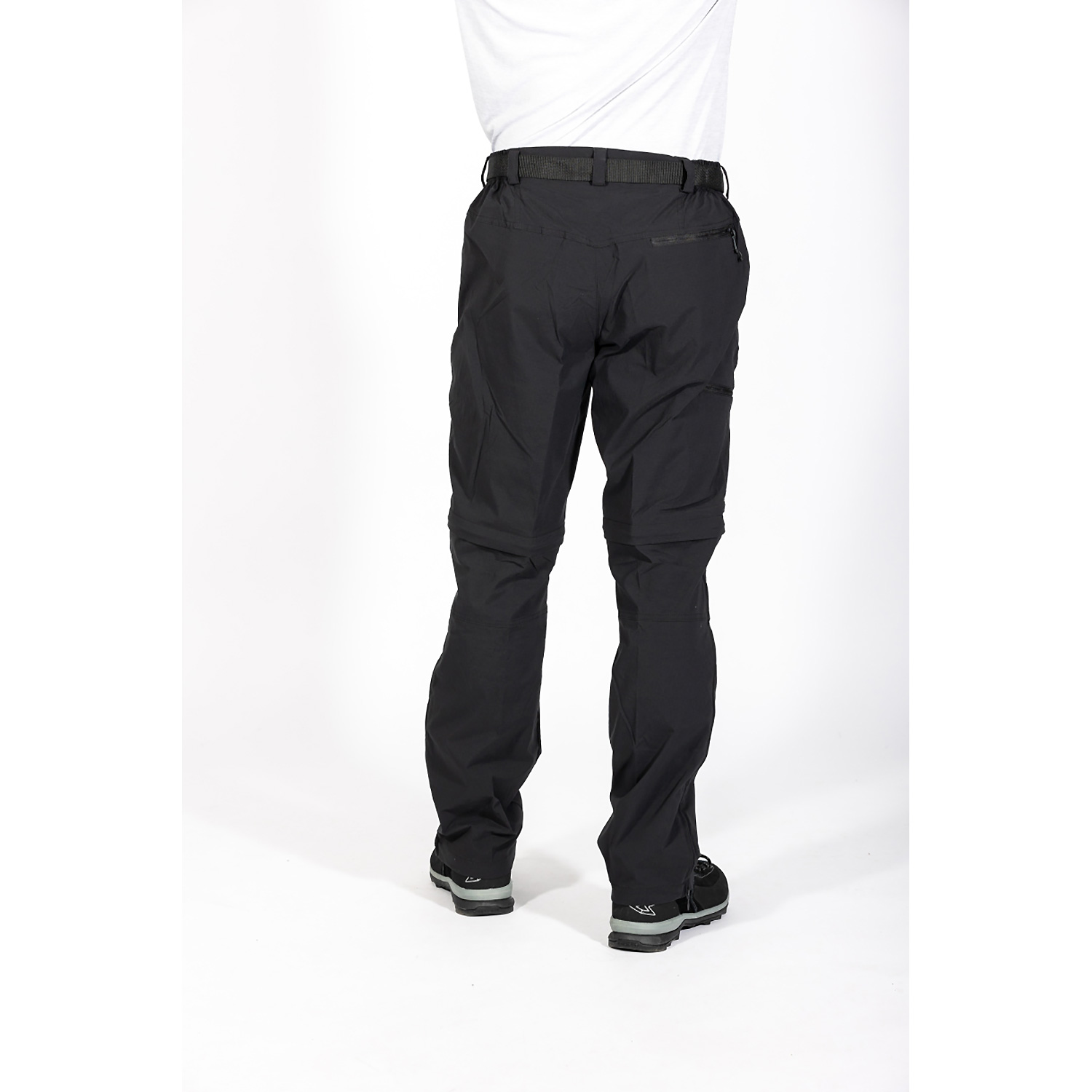 Herren Maul Sport Schwarz Quebec XT - T-Zipp off Hose el 50 50 Hose