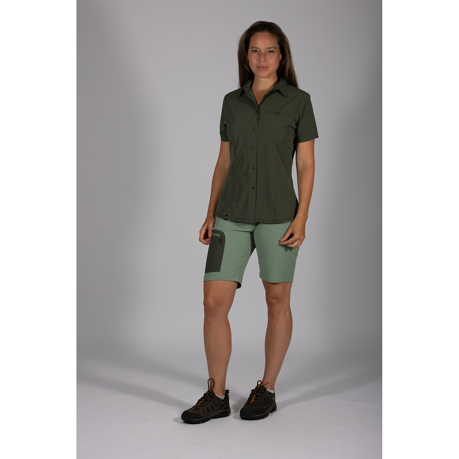 Damen Maul Sport Tannengrün Laval XT - Bermuda elastic Bermuda