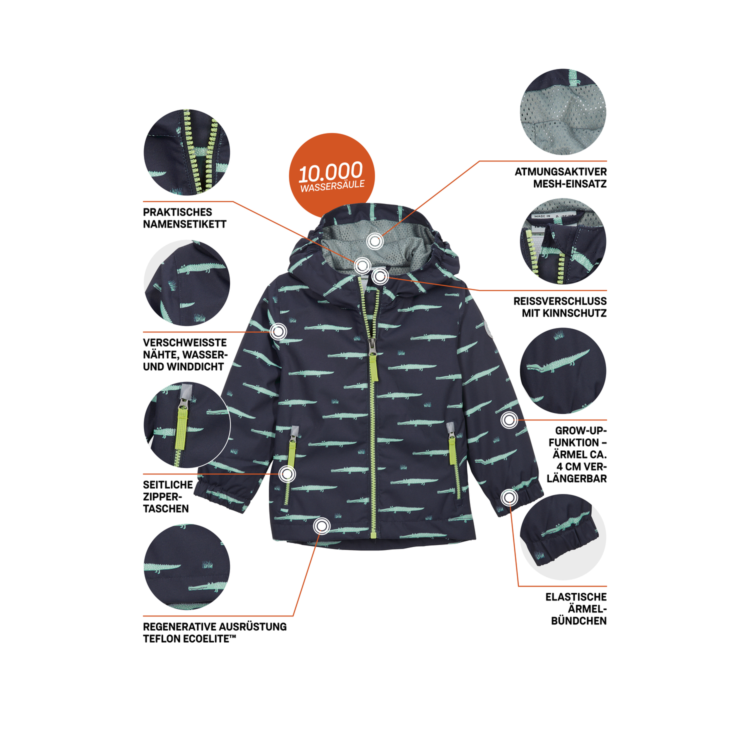 Minis first instinct by killtec Blau FIOS 25 MNS JCKT 00814 122/8 Funktionsjacke