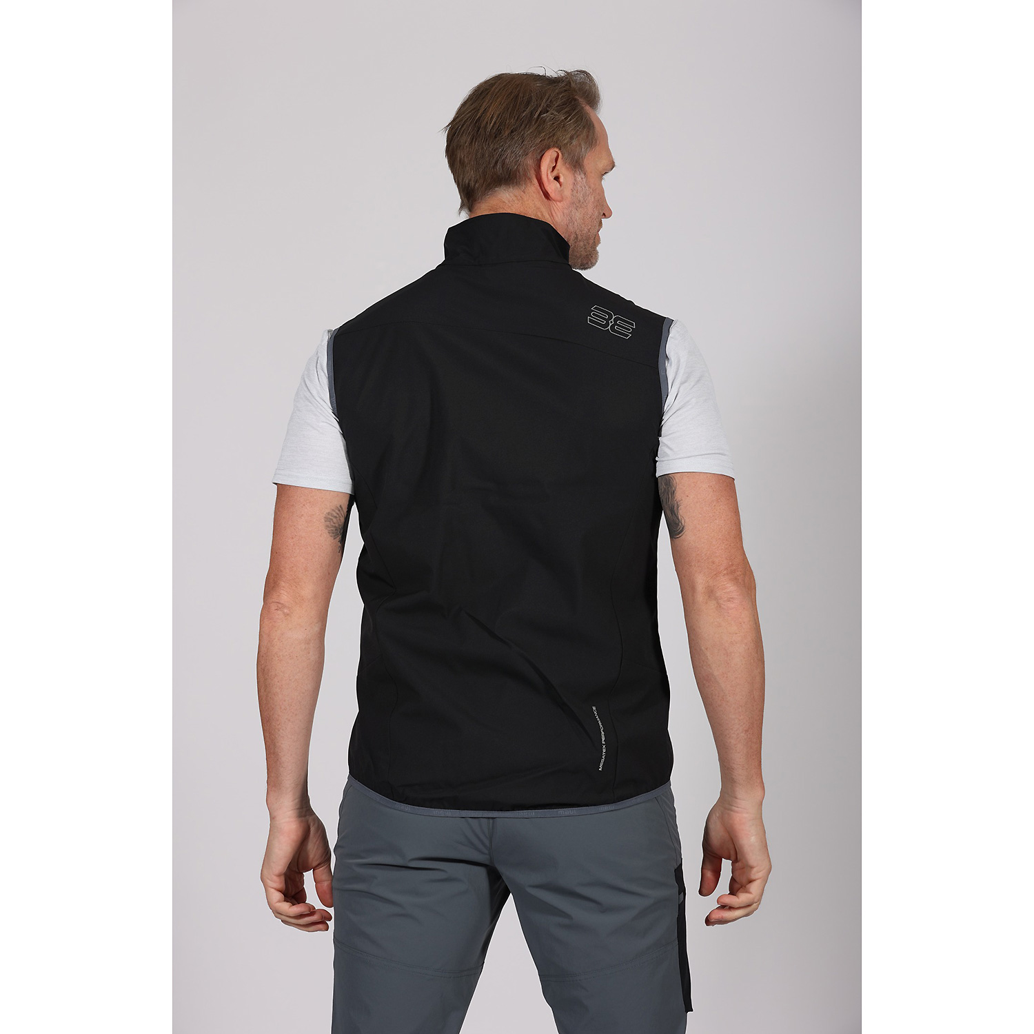 Herren Maul Sport Schwarz Achensee-Softshellweste 47 48 Weste