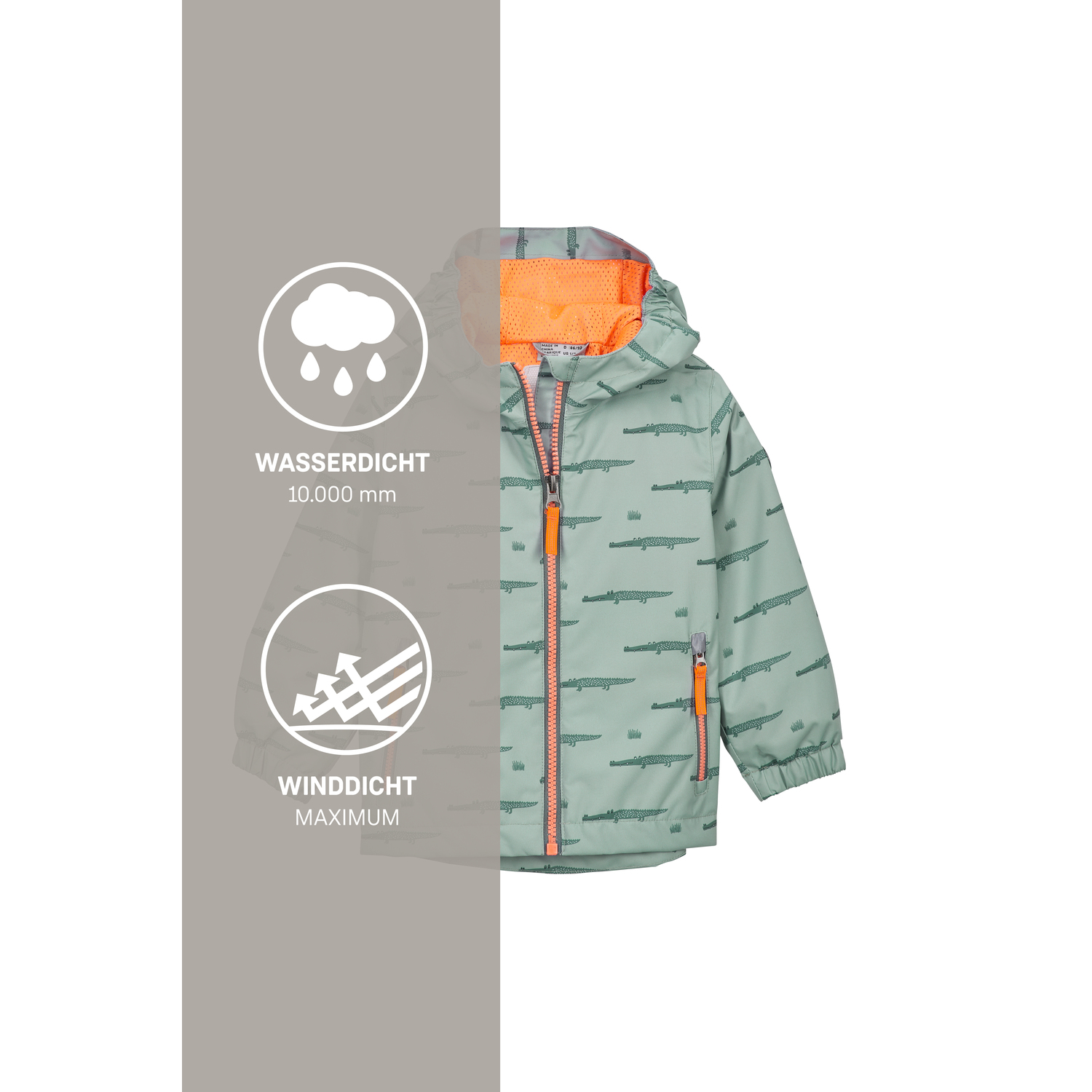 Minis first instinct by killtec Grün FIOS 25 MNS JCKT 00737 122/8 Funktionsjacke