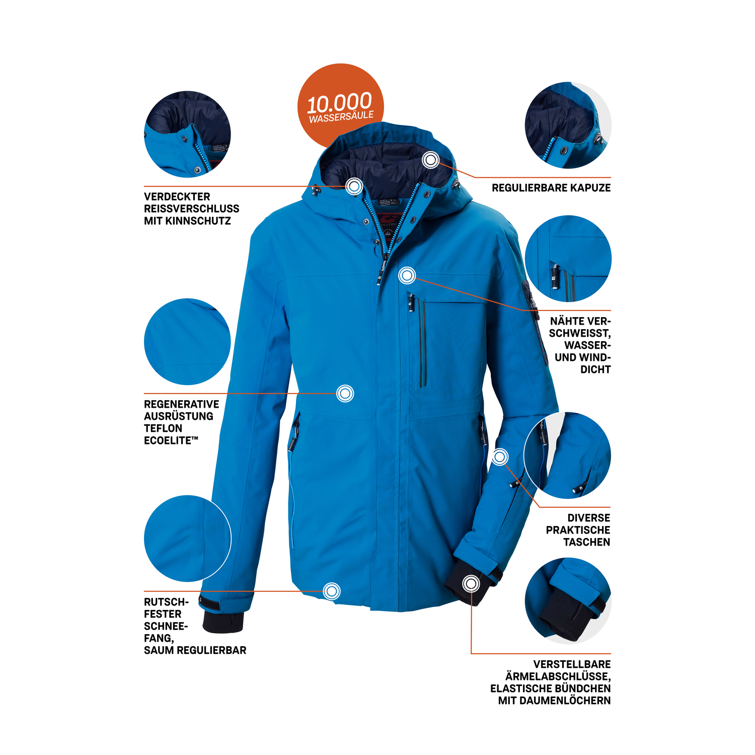 Herren killtec Blau