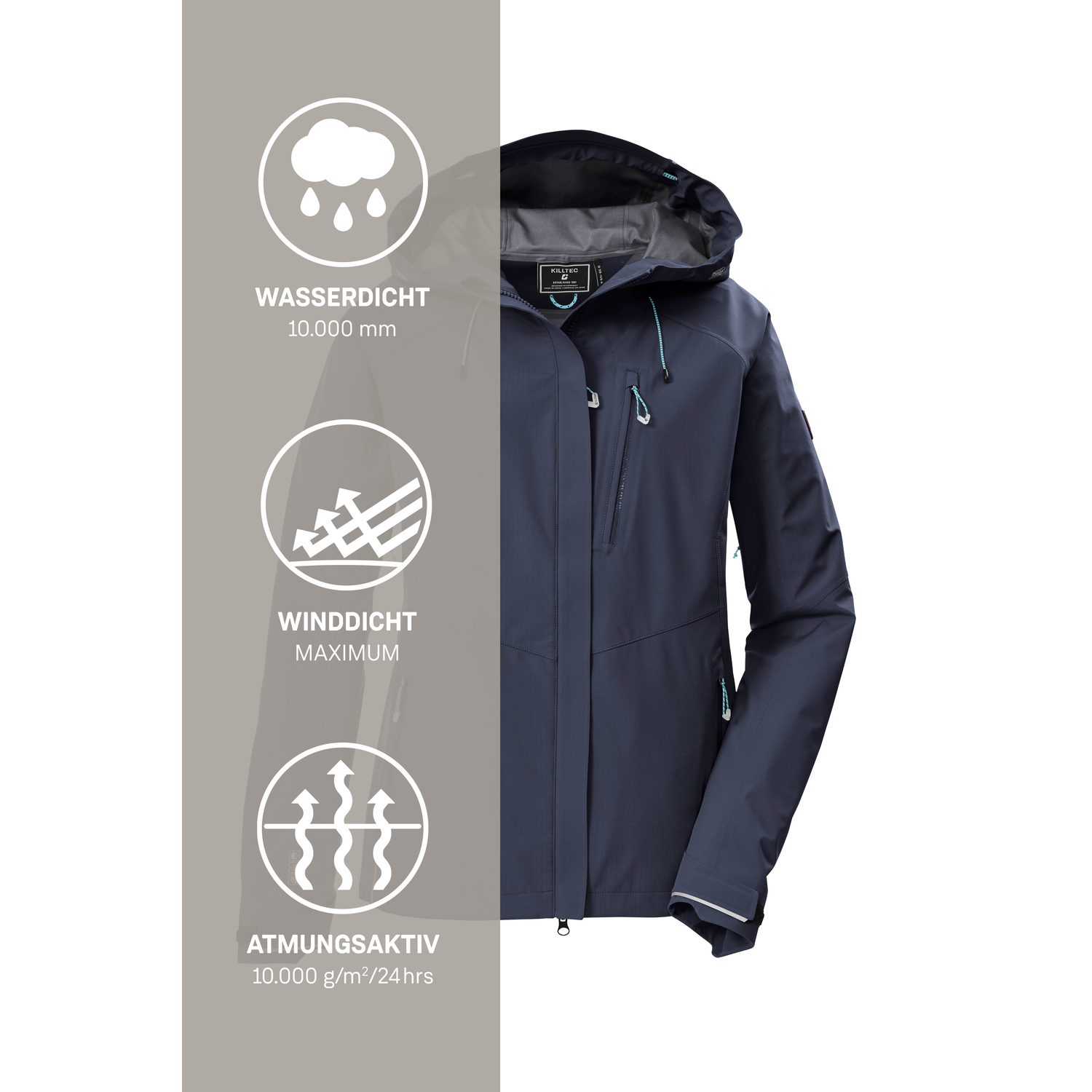 Damen killtec Blau KOS 67 WMN JCKT 00830 46 Funktionsjacke