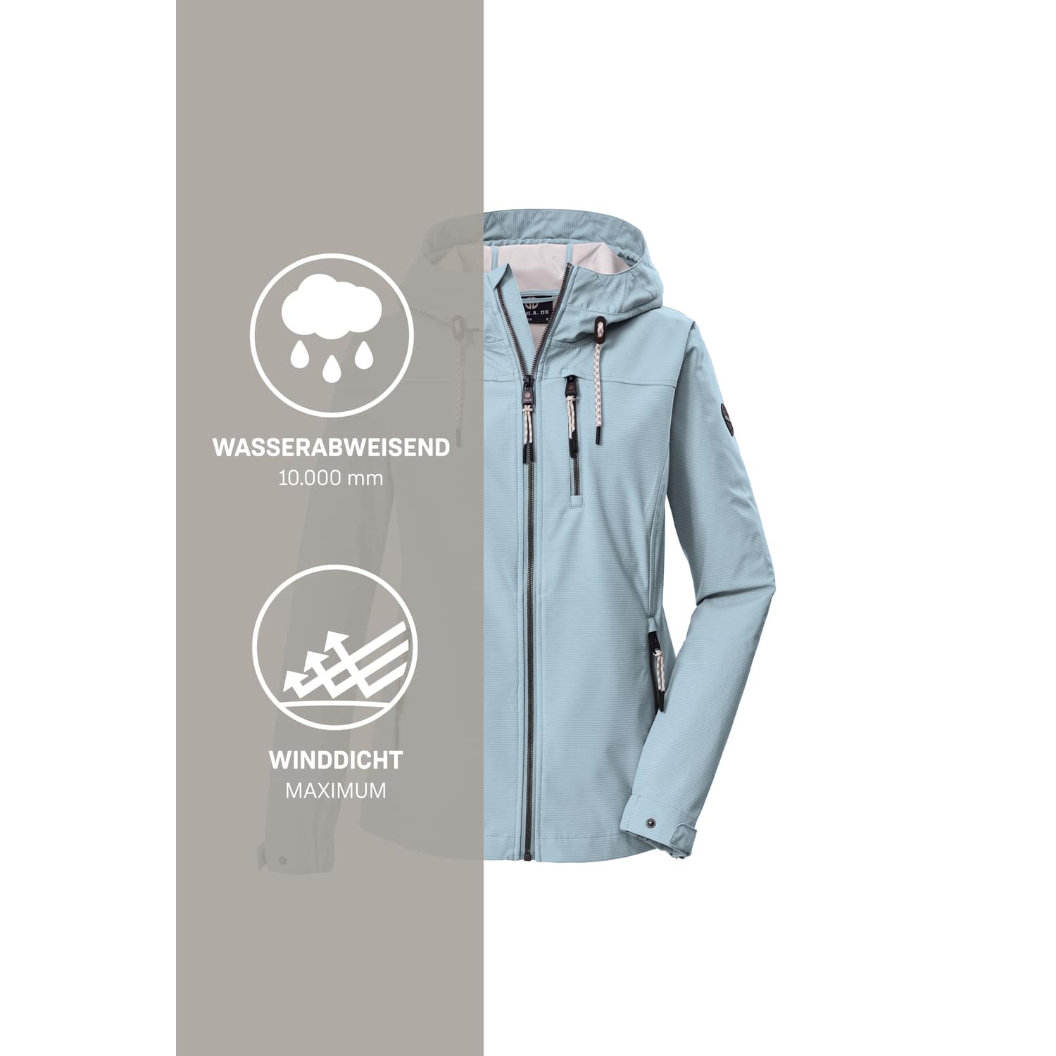 Damen G.I.G.A. DX by killtec Blau GS 111 WMN SFTSHLL JCKT Funktionsjacke