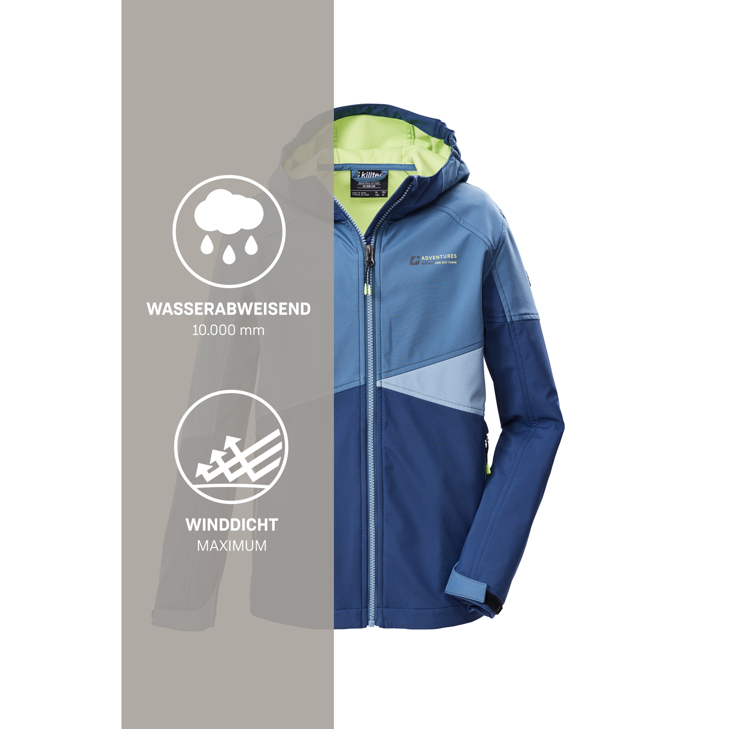 Kinder killtec Blau KOS 142 BYS SFTSHLL JCKT Funktionsjacke