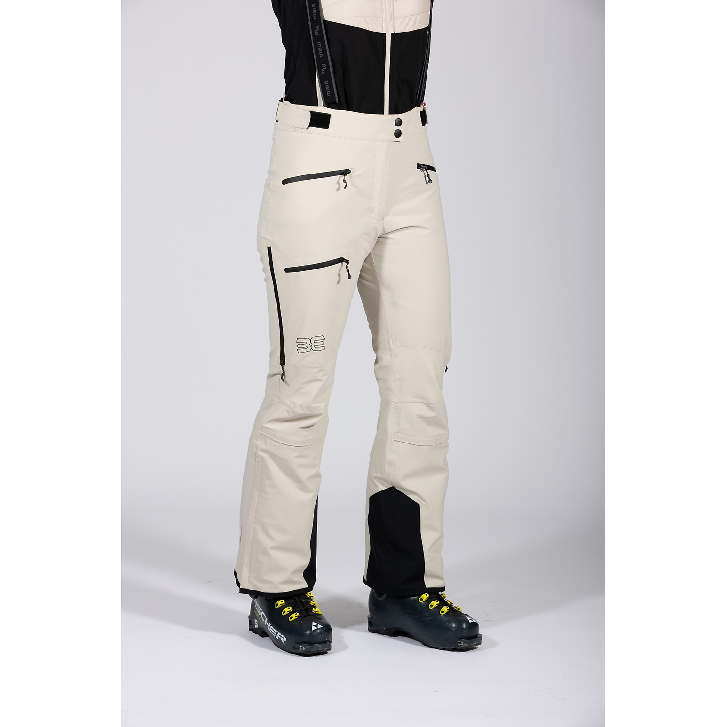 Damen Maul Sport Beige Schneeflocke - Snowtex Hose 3636 36 Skihose