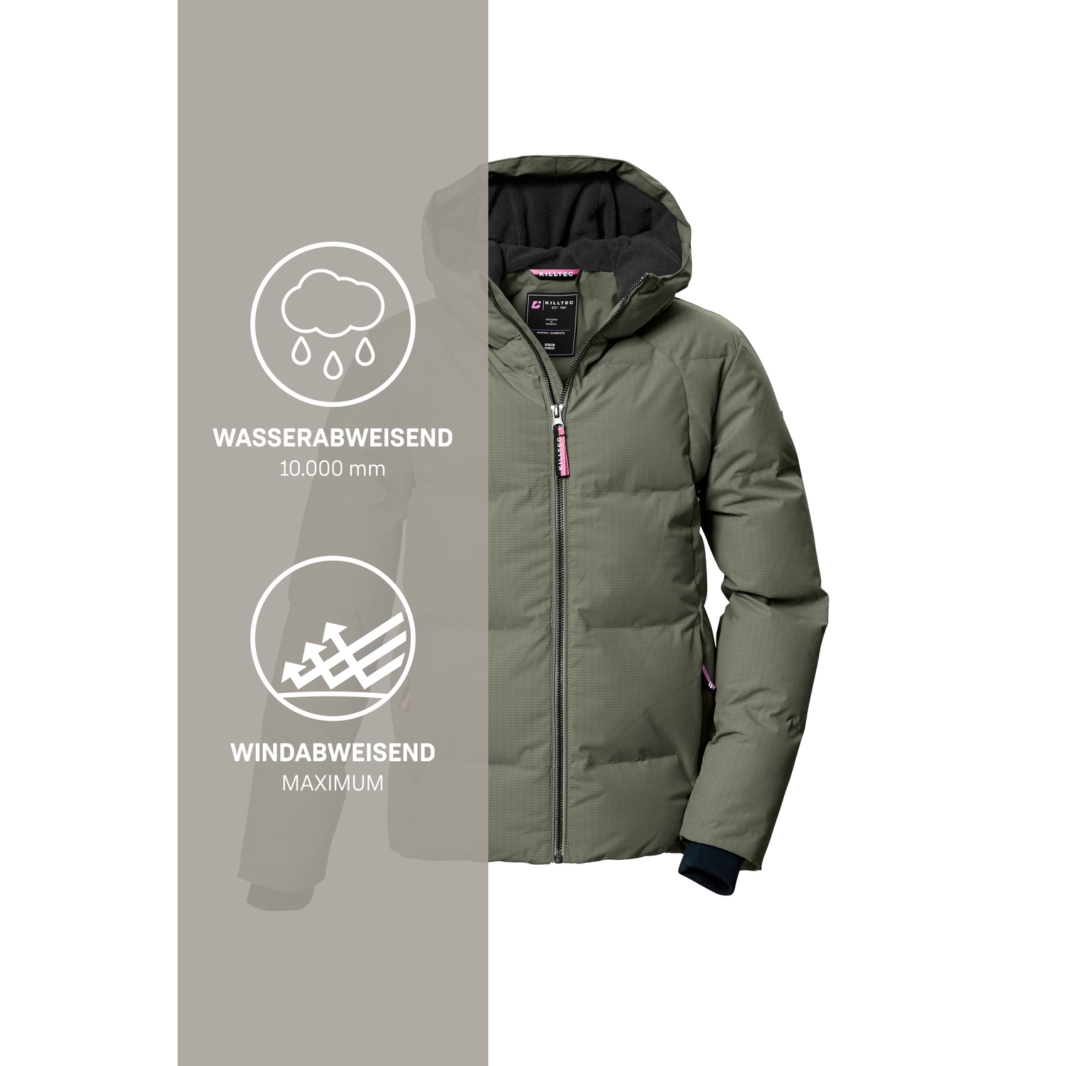 Kinder Mädchen killtec Moos KOW 357 GRLS QLTD JCKT 00712 176 Funktionsjacke