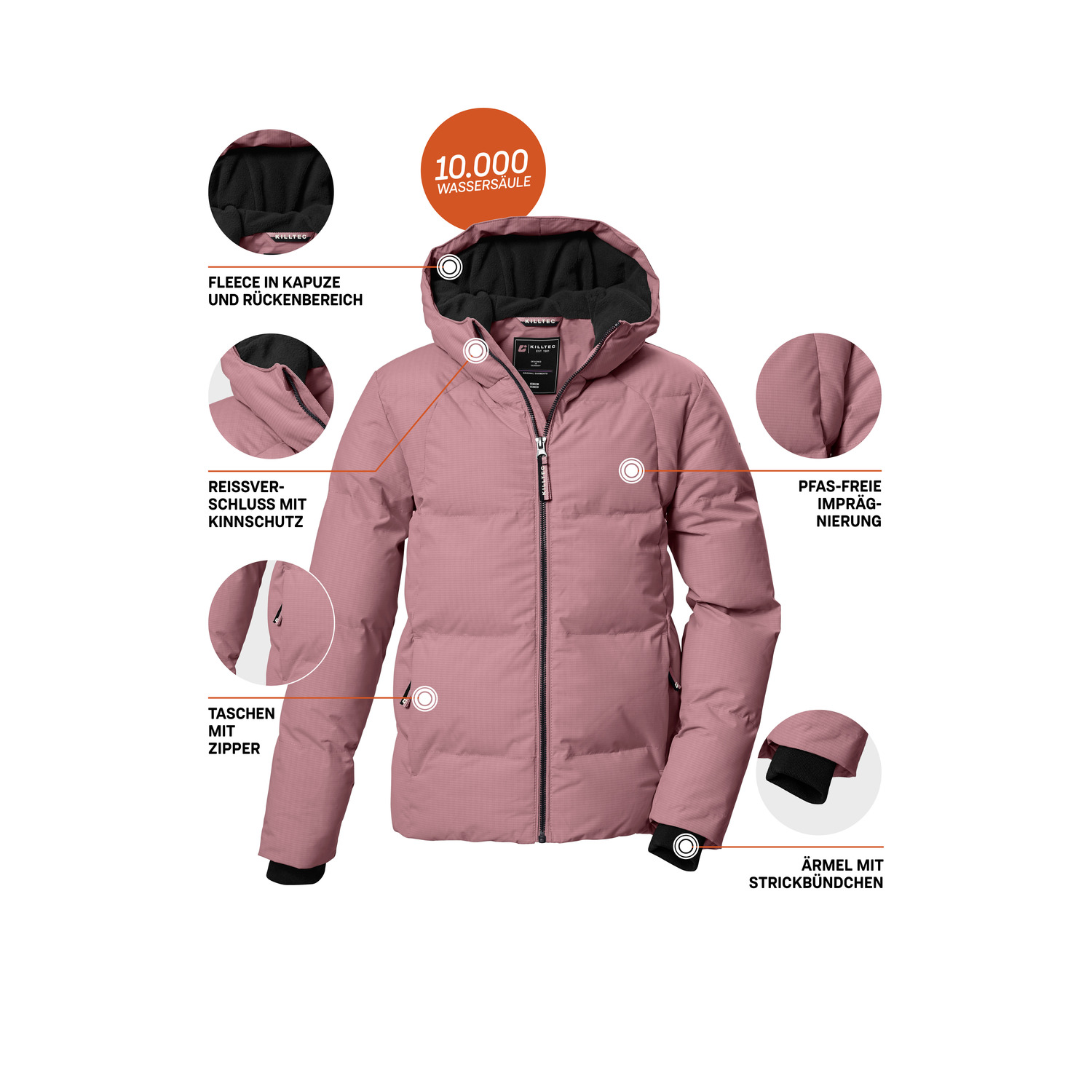 Kinder Mädchen killtec Rose KOW 357 GRLS QLTD JCKT 00427 176 Funktionsjacke