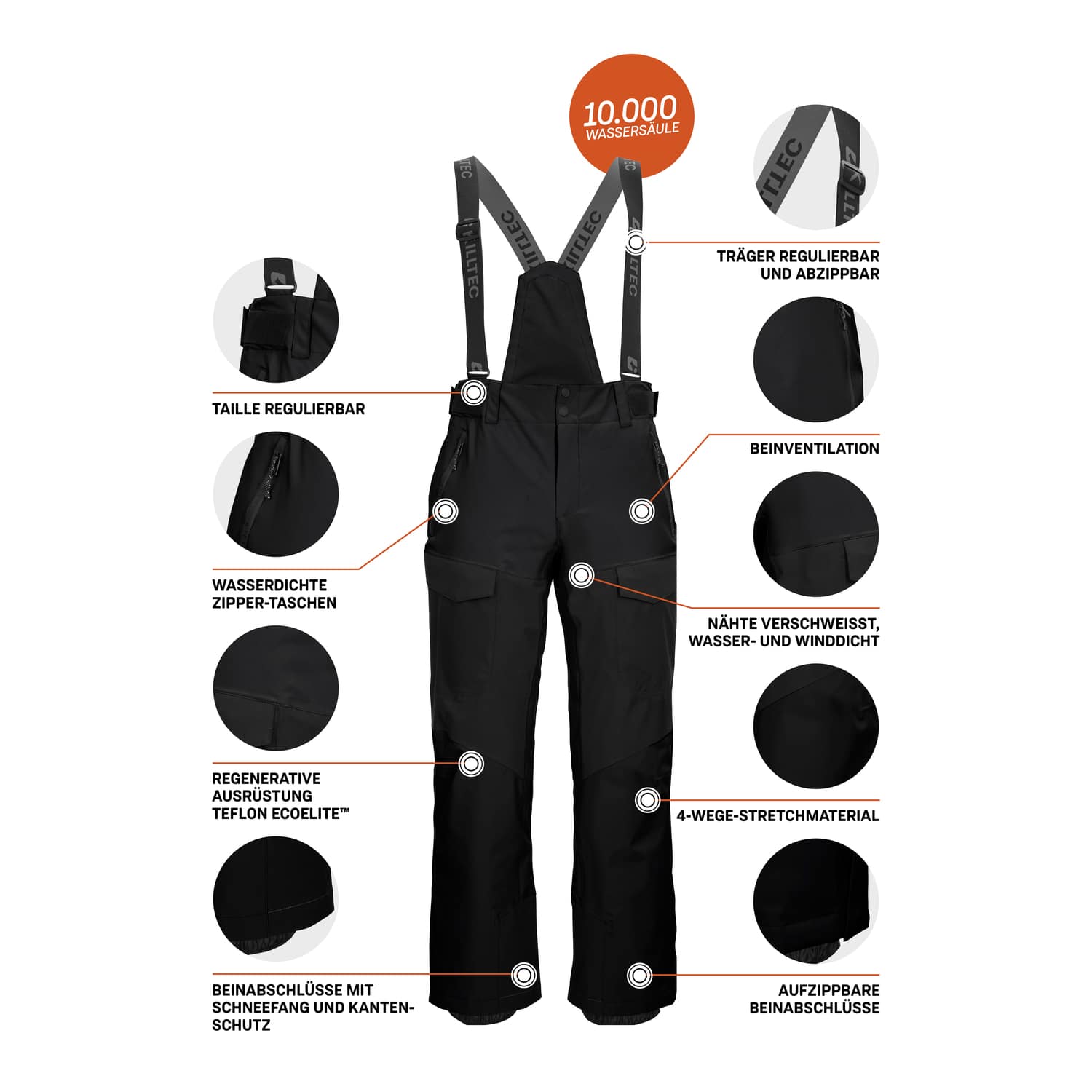 Herren killtec Schwarz
