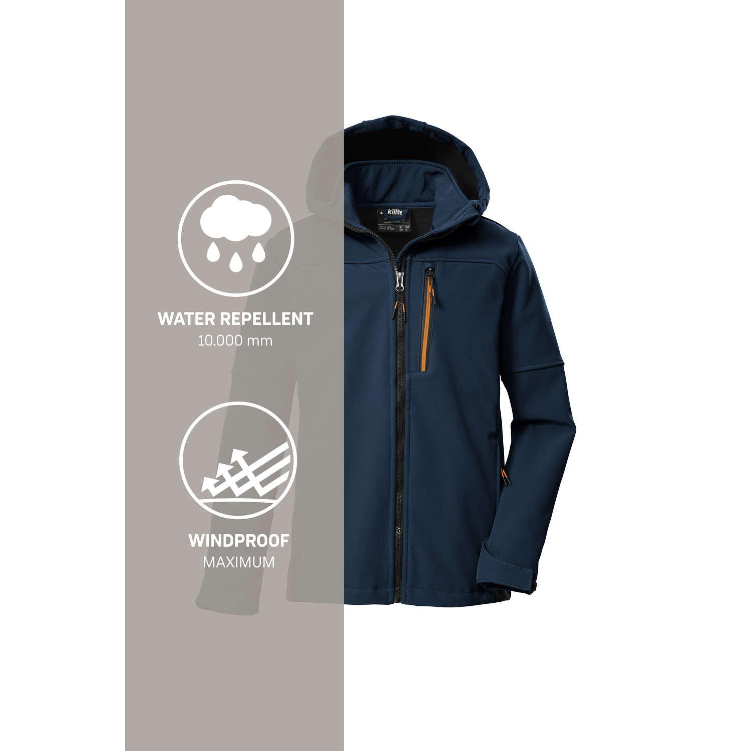 Kinder killtec Blau KOW 226 BYS SFTSHLL JCKT 00830 176 Funktionsjacke
