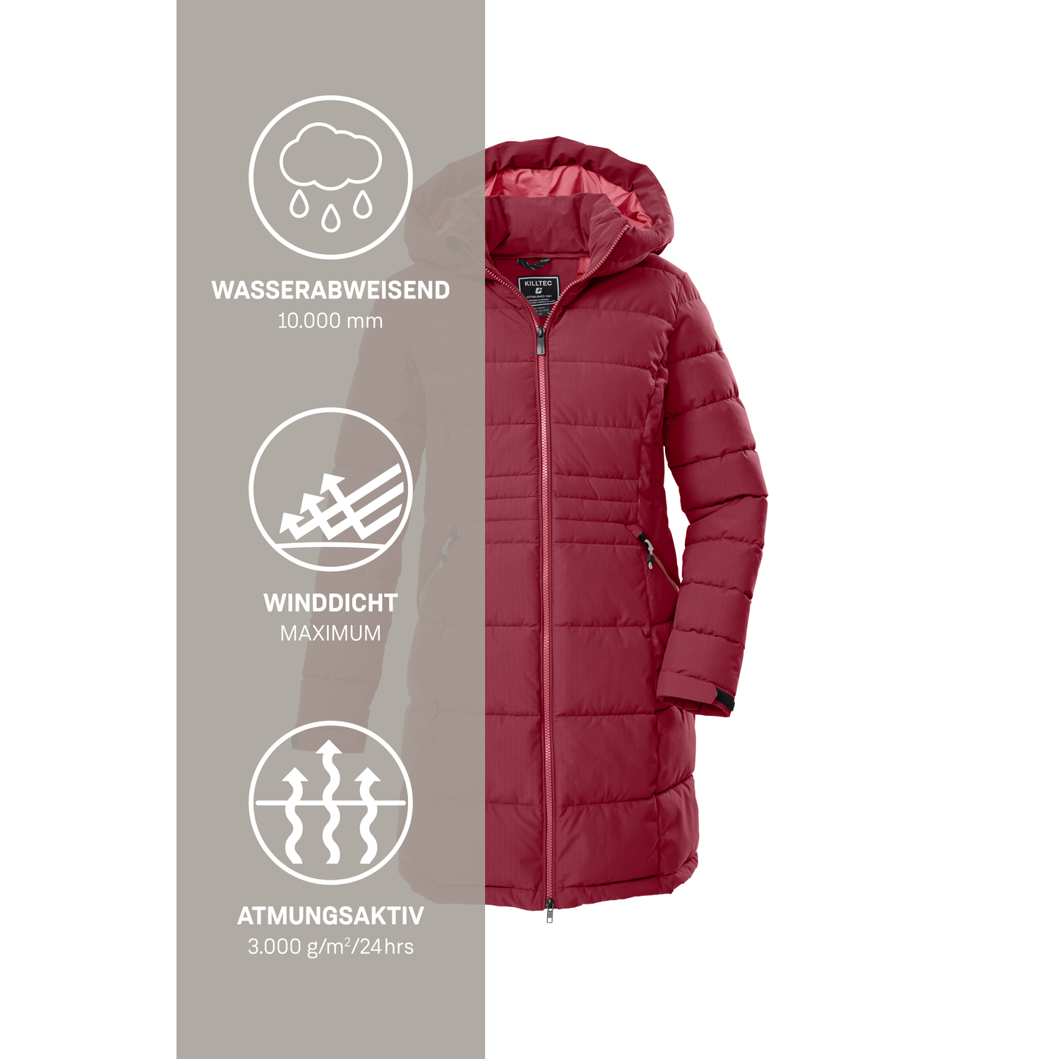 Damen killtec Bordeaux