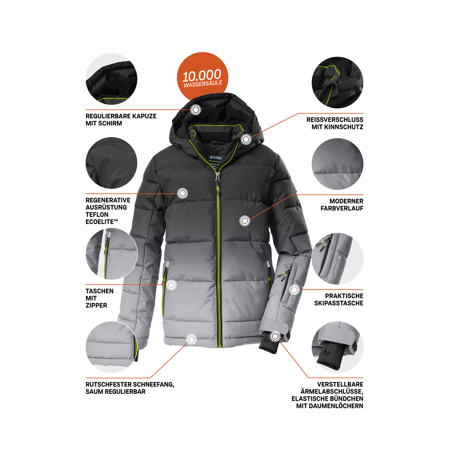 Jungen Kinder killtec Grau