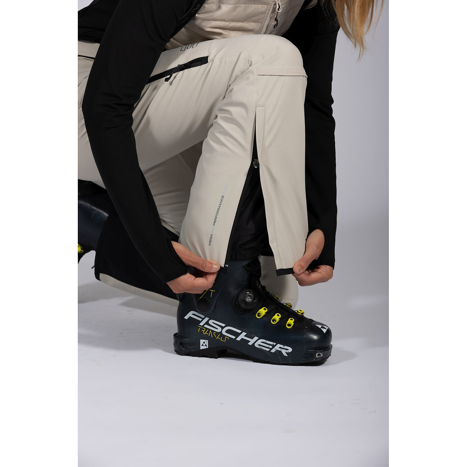 Damen Maul Sport Beige Schneeflocke - Snowtex Hose 3636 36 Skihose