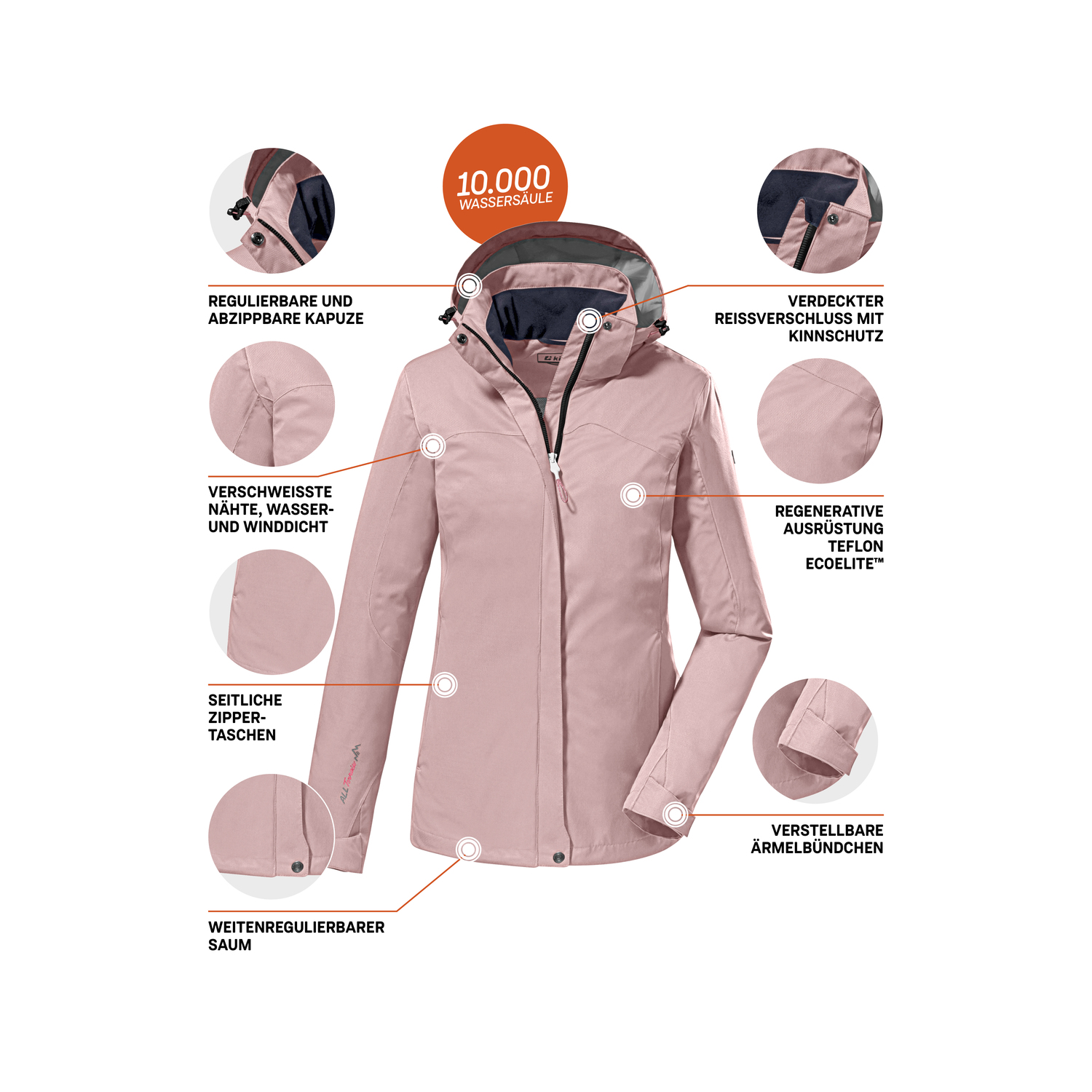 Damen killtec Rose KOS 133 WMN JCKT Funktionsjacke