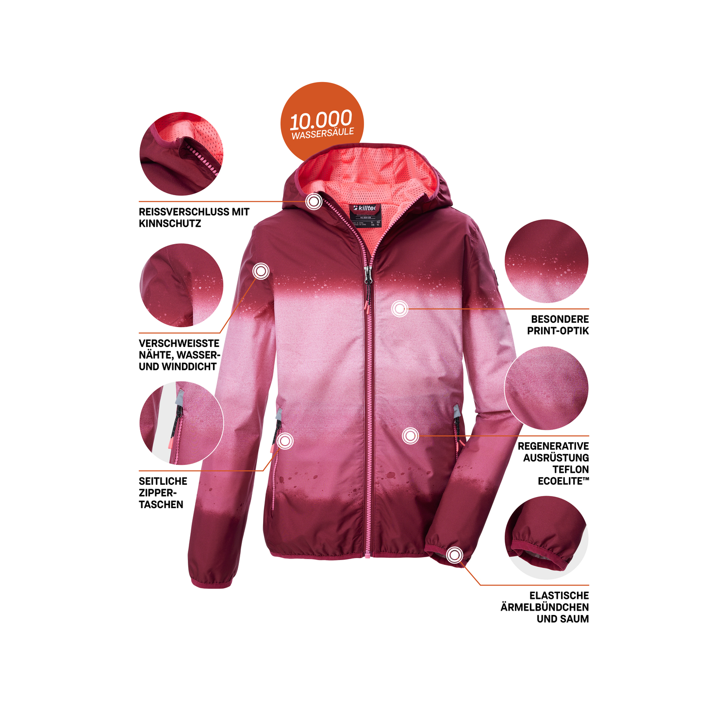 Kinder killtec Rose KOS 155 GRLS JCKT 00478 176 Funktionsjacke