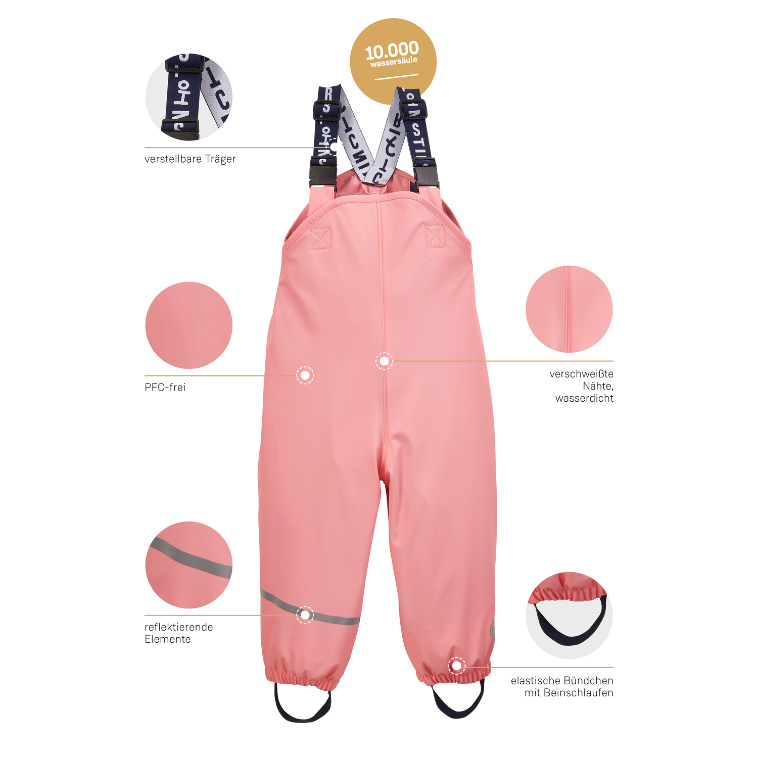 Minis first instinct by killtec Orange FIOS 63 MNS PNTS 00418 122/8 Regenhose