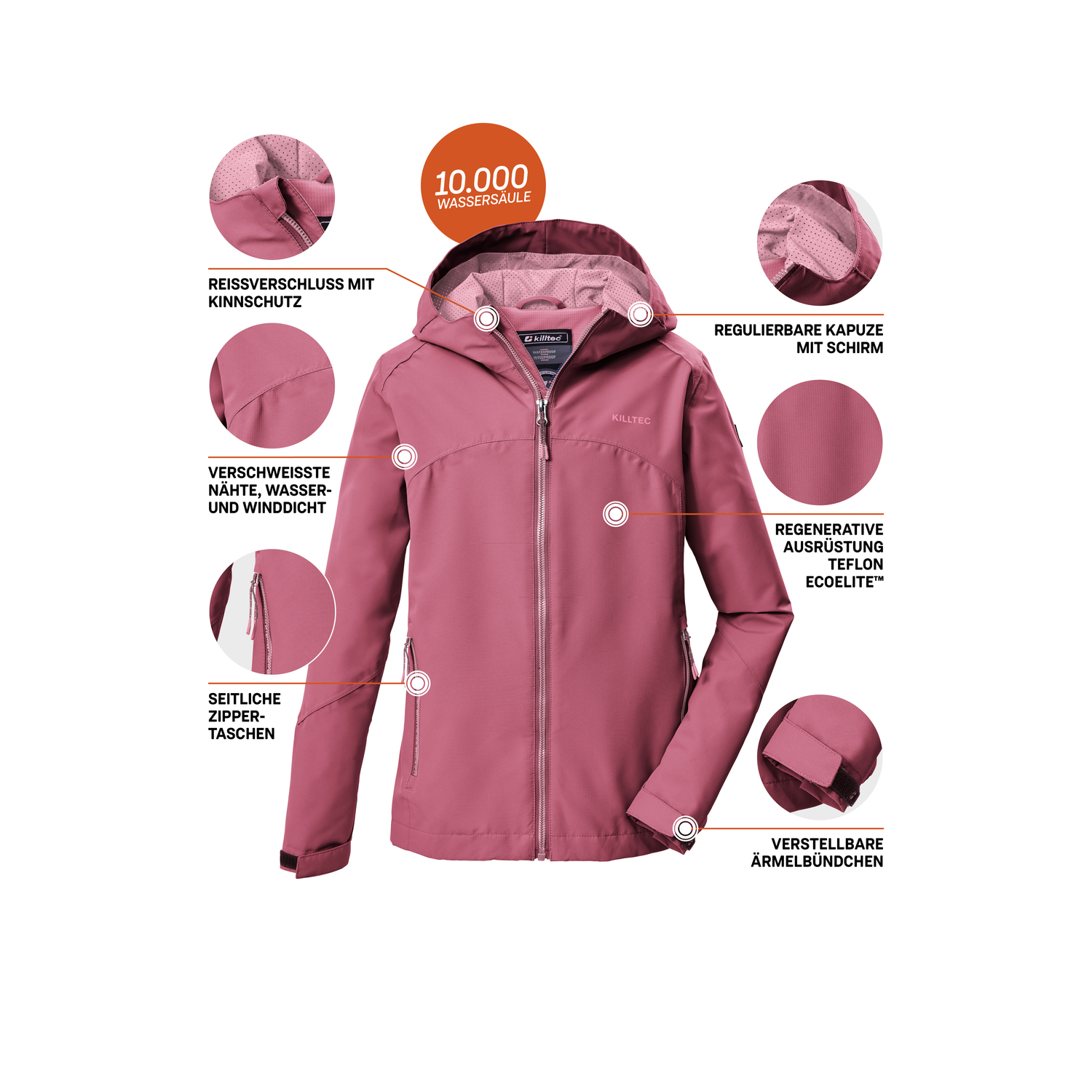 Kinder killtec Rose KOS 157 GRLS JCKT 00430 176 Funktionsjacke