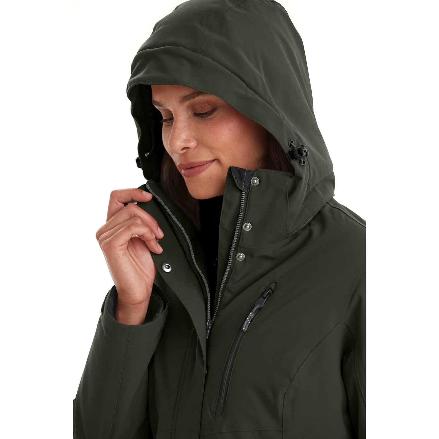 Damen killtec Dunkeloliv KOW 165 WMN PRK 00756 54 Mantel