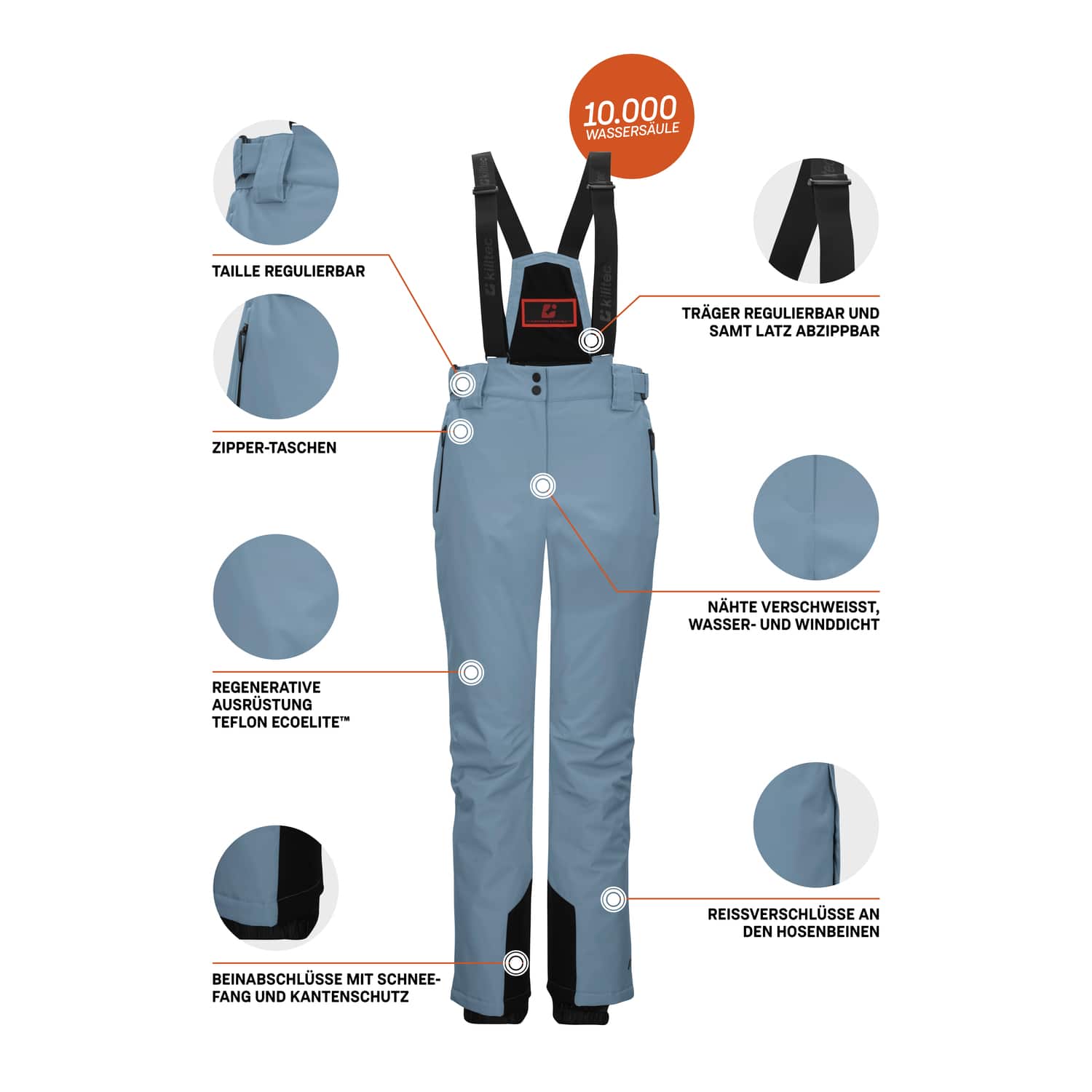 Damen killtec Blau