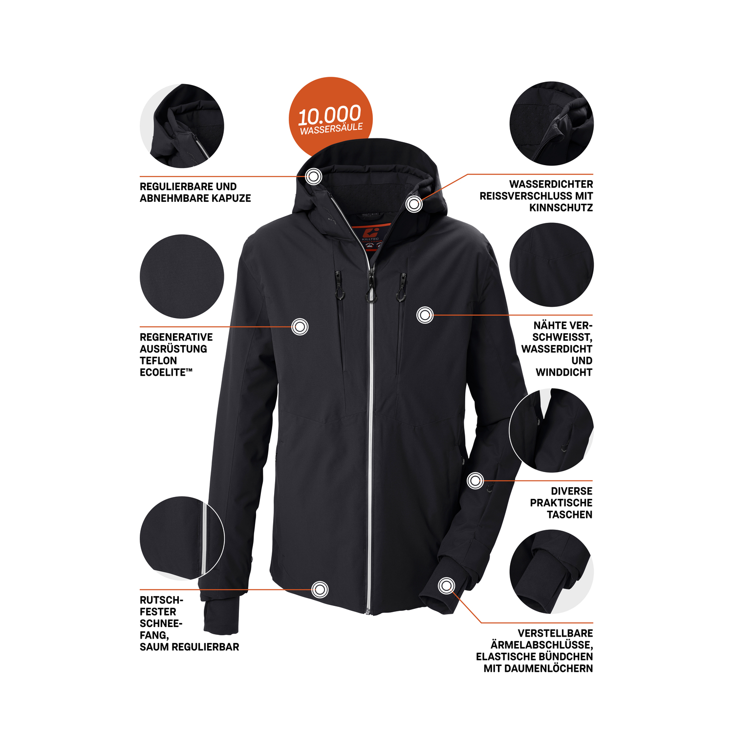 Herren killtec Schwarz