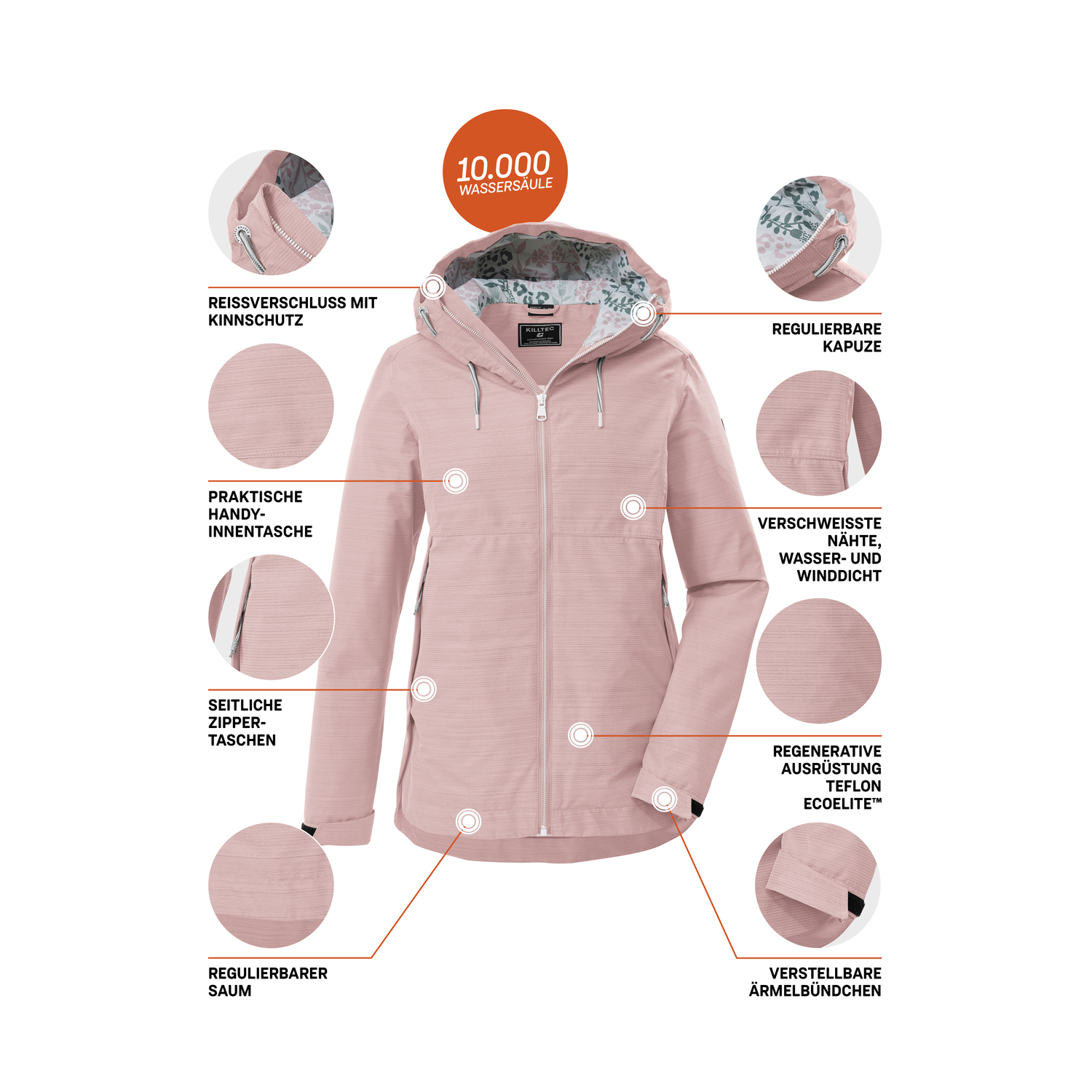 Damen killtec Rose KOS 62 WMN JCKT 00550 50 Funktionsjacke