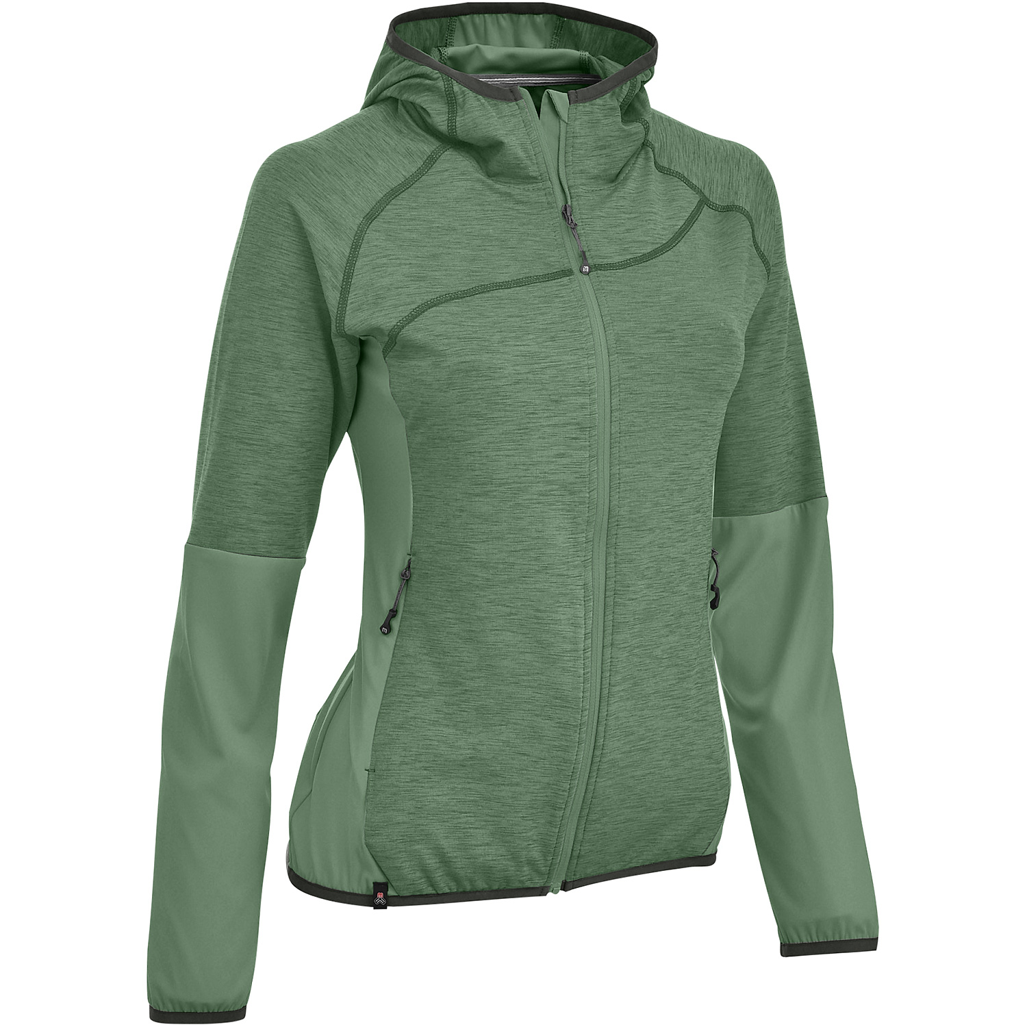 Damen Maul Sport Grün Beverin - leichte Fleecejacke 1616 36 Unterjacke