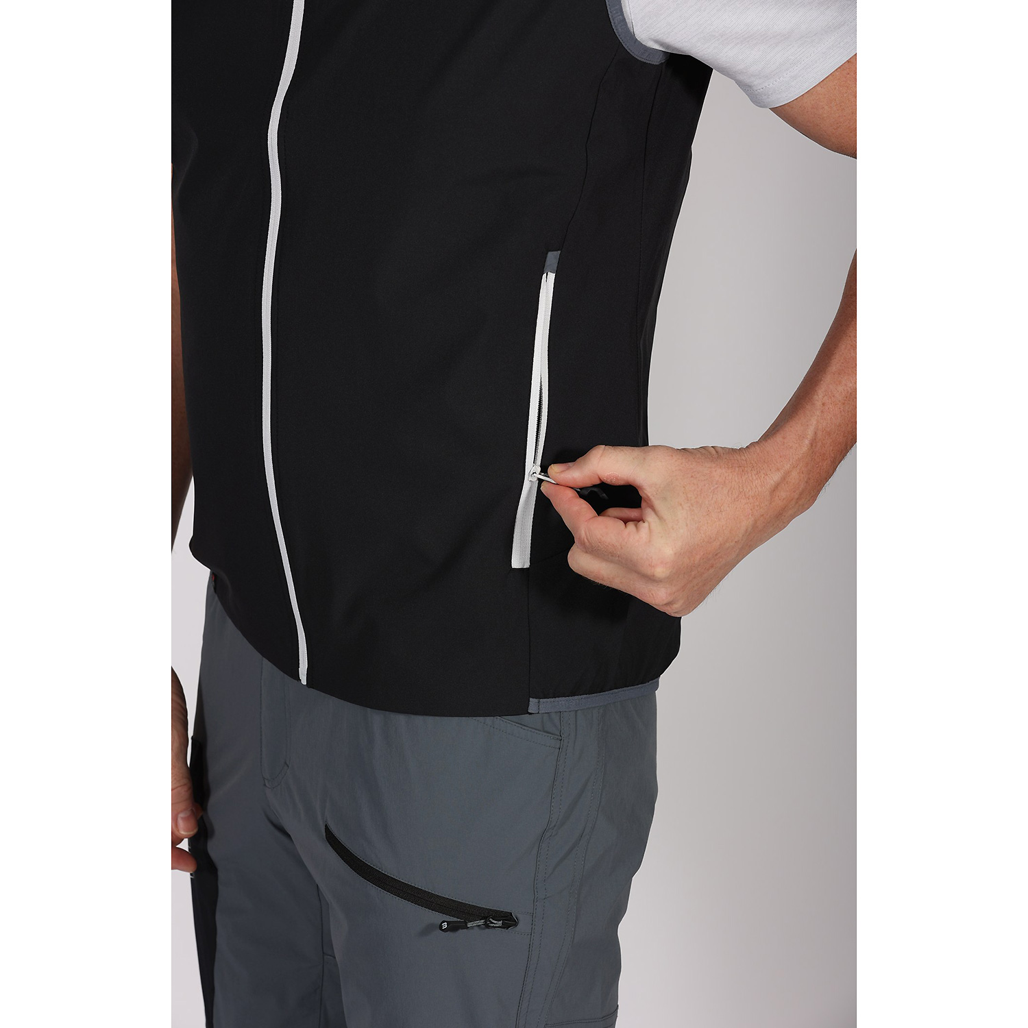 Herren Maul Sport Schwarz Achensee-Softshellweste 47 48 Weste