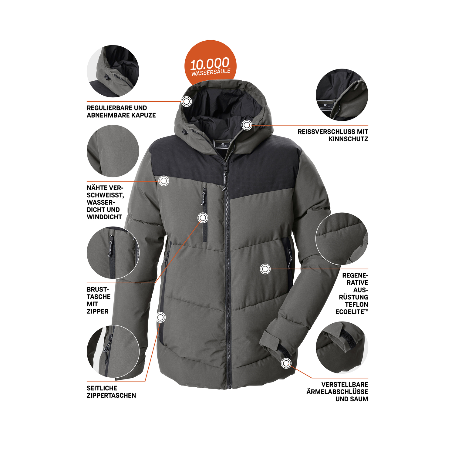 Herren killtec Grau