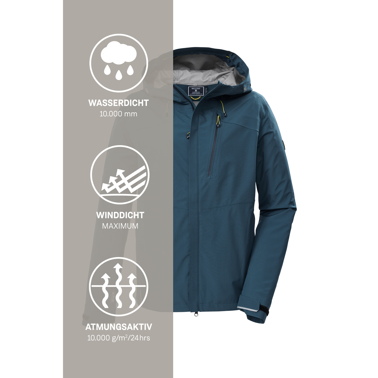 Herren killtec Blau KOS 27 MN JCKT Funktionsjacke