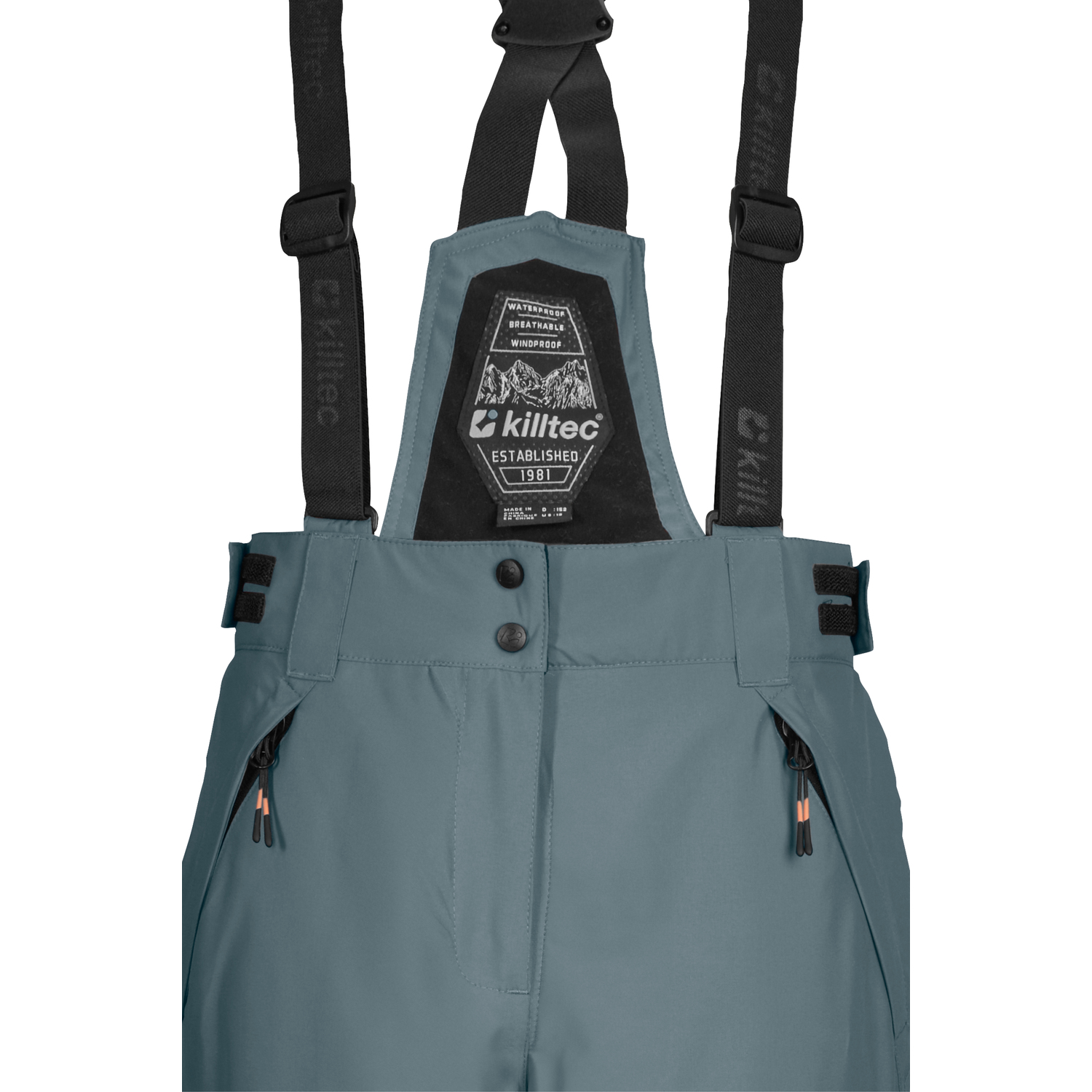 Kinder killtec Rauchblau KSW 204 BYS SKI PNTS Latzhose