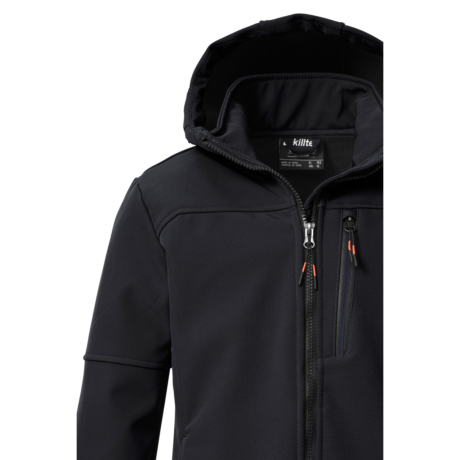 Kinder killtec Schwarz KOW 226 BYS SFTSHLL JCKT Funktionsjacke