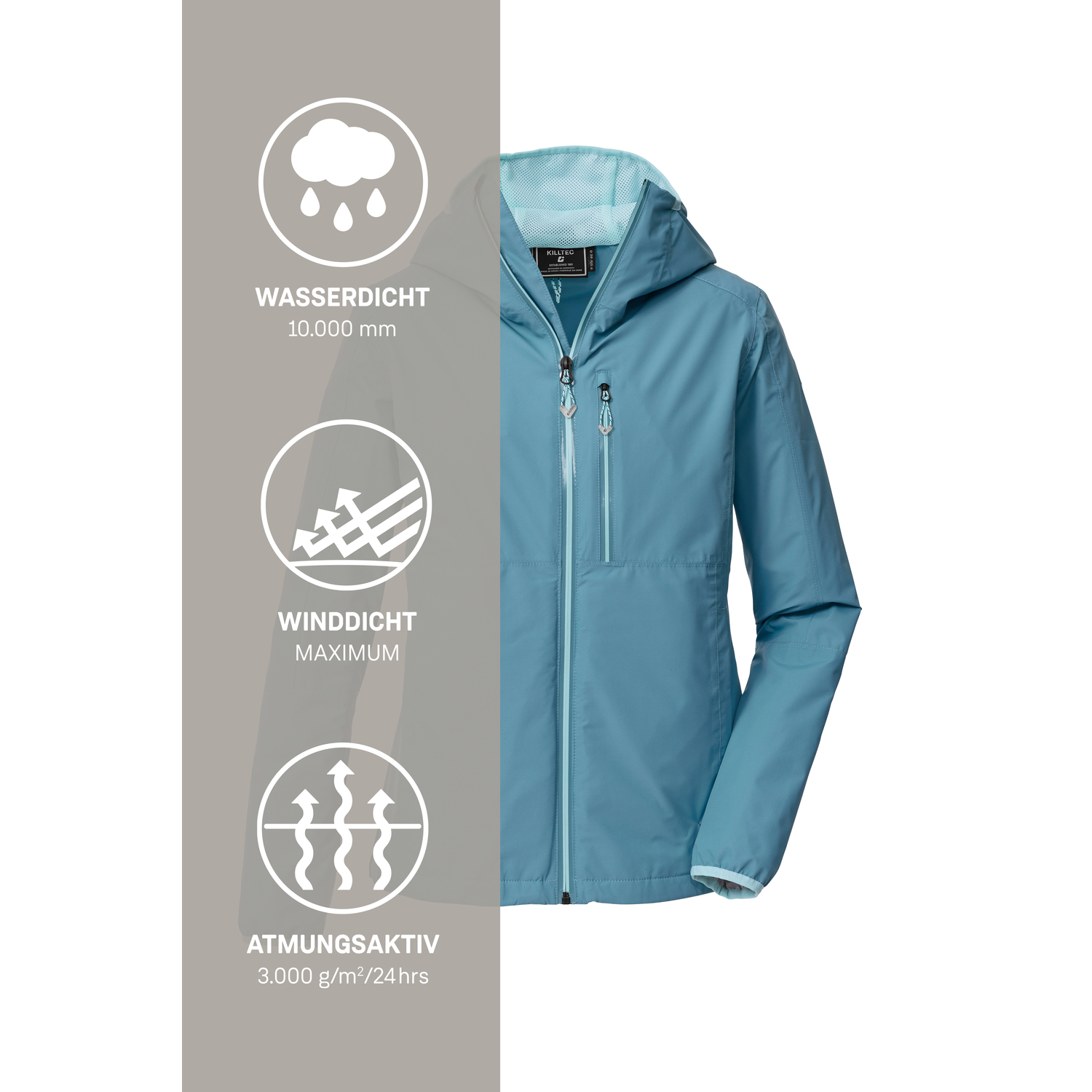 Damen killtec Blau KOS 73 WMN JCKT 00841 50 Funktionsjacke