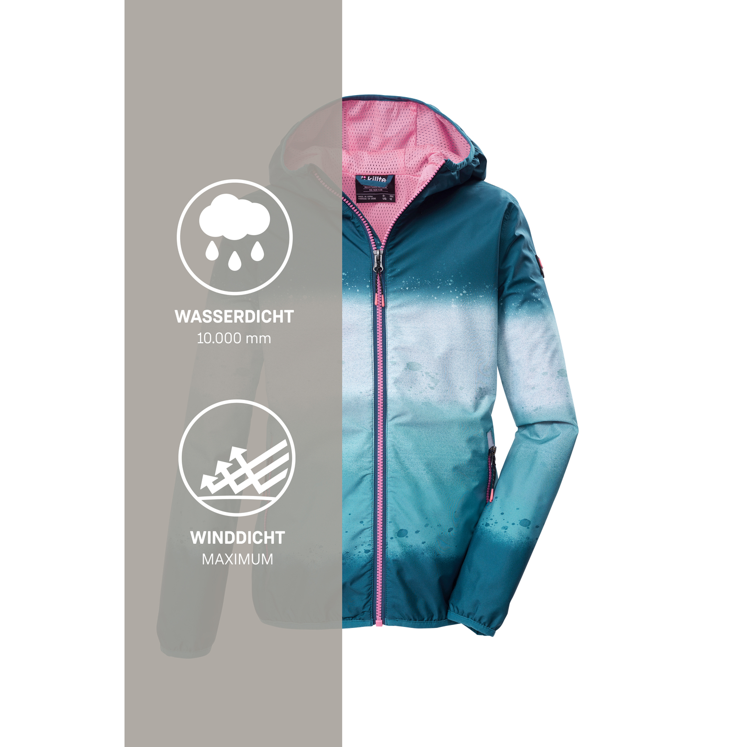 Kinder killtec Blau KOS 155 GRLS JCKT 00820 176 Funktionsjacke