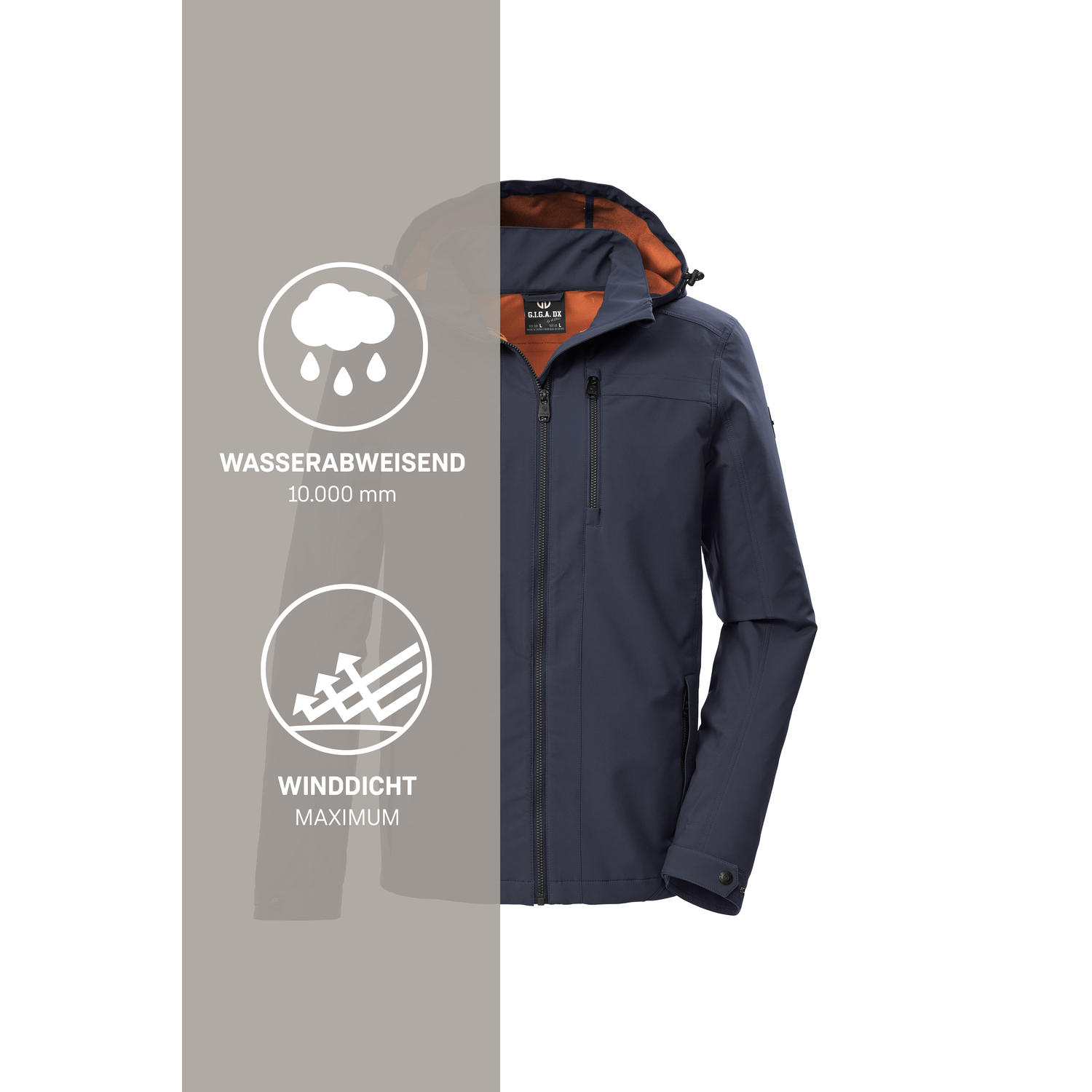 Herren G.I.G.A. DX by killtec Blau GS 108 MN SFTSHLL JCKT 00860 4XL Funktionsjacke