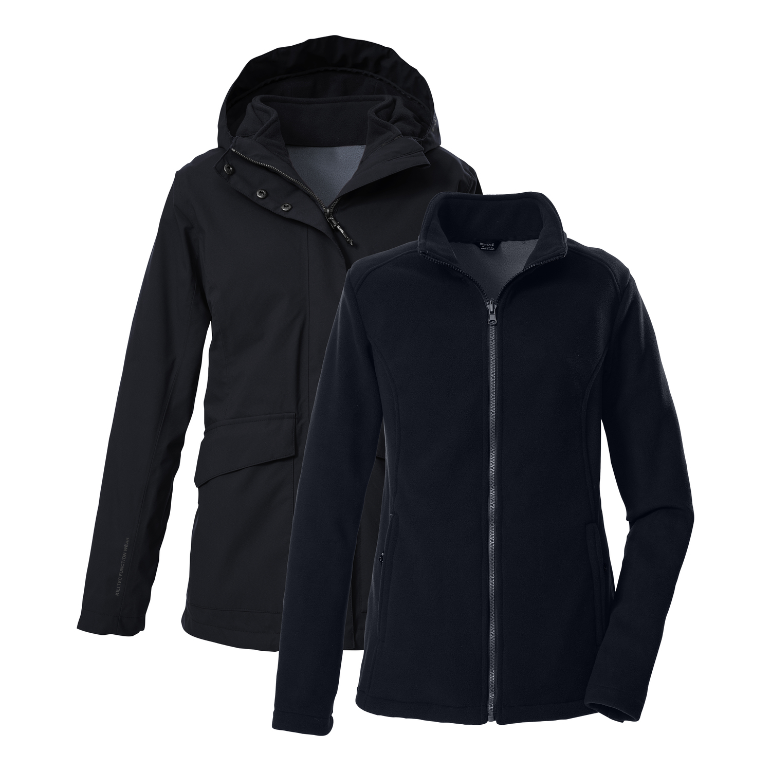 Damen killtec killtec Schwarz KOW 189 WMN JCKT 00269 50 Doppeljacke