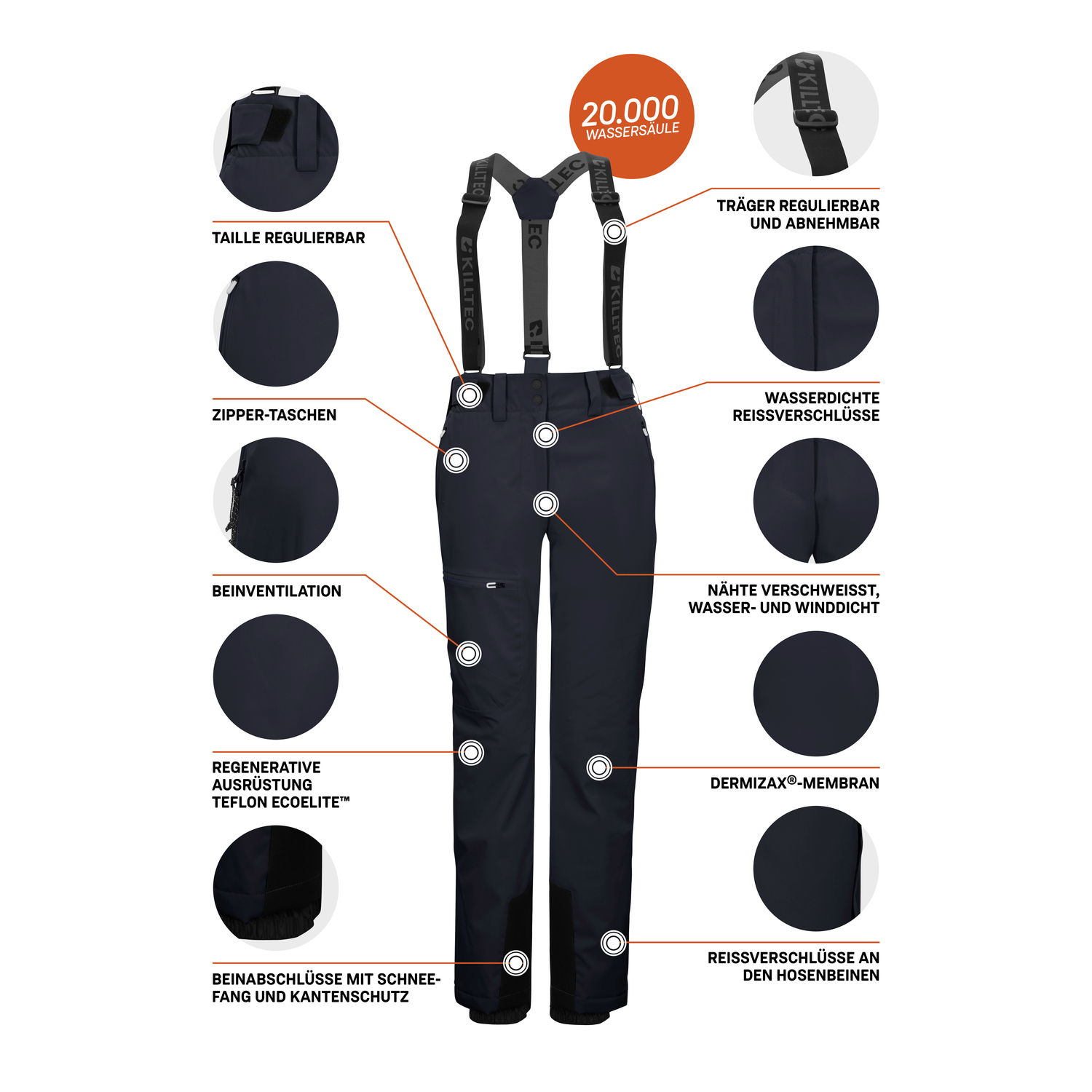 Damen killtec Blau
