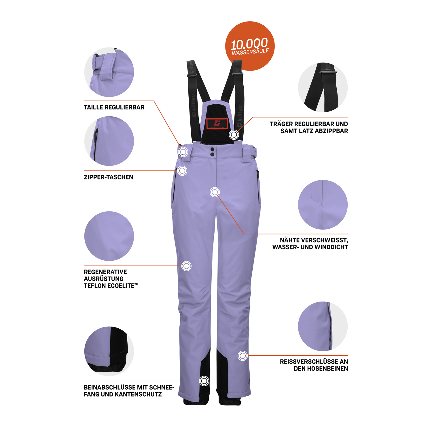 Damen killtec Flieder