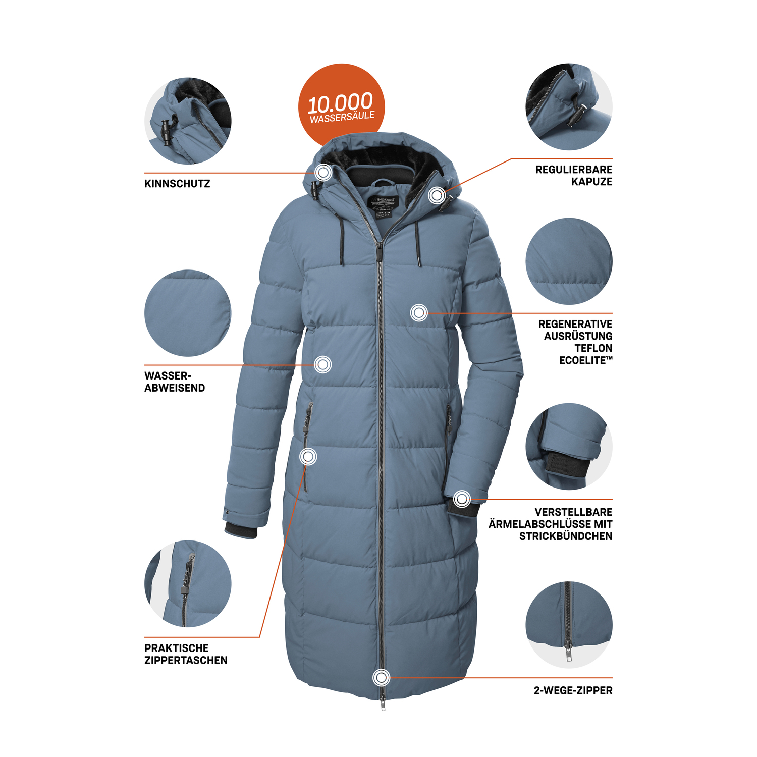 Damen killtec Blau