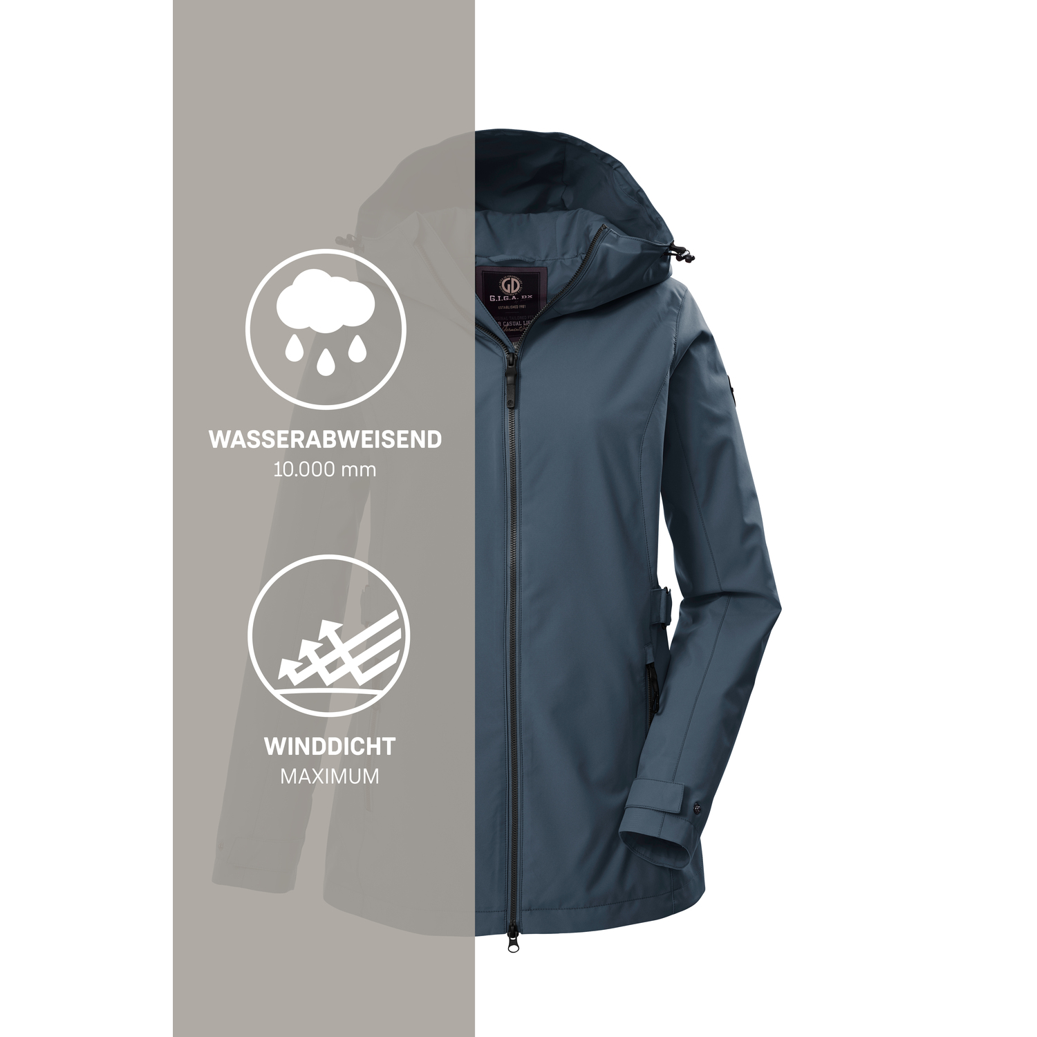 Damen G.I.G.A. DX by killtec Rauchblau GS 114 WMN JCKT 00875 50 Funktionsjacke