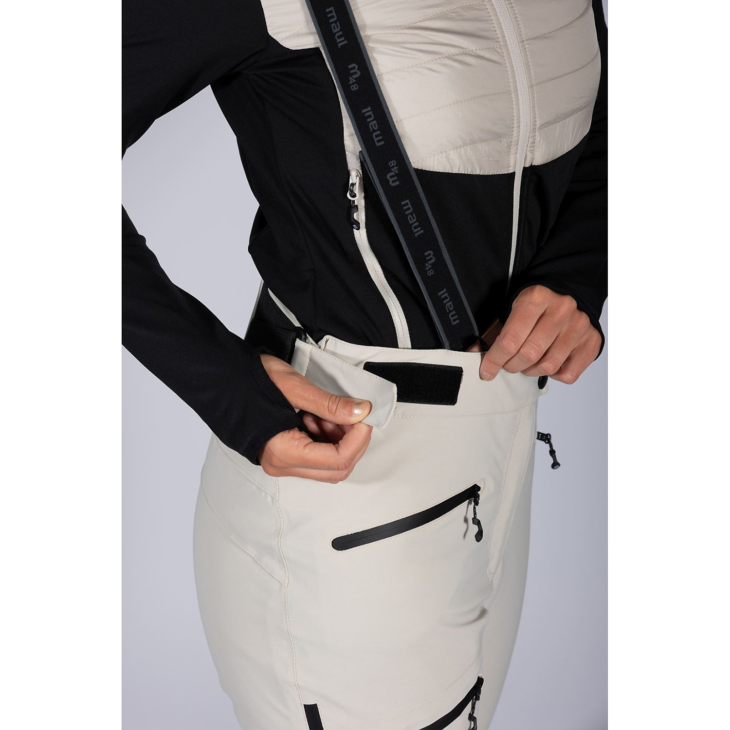 Damen Maul Sport Beige Schneeflocke - Snowtex Hose 3636 36 Skihose