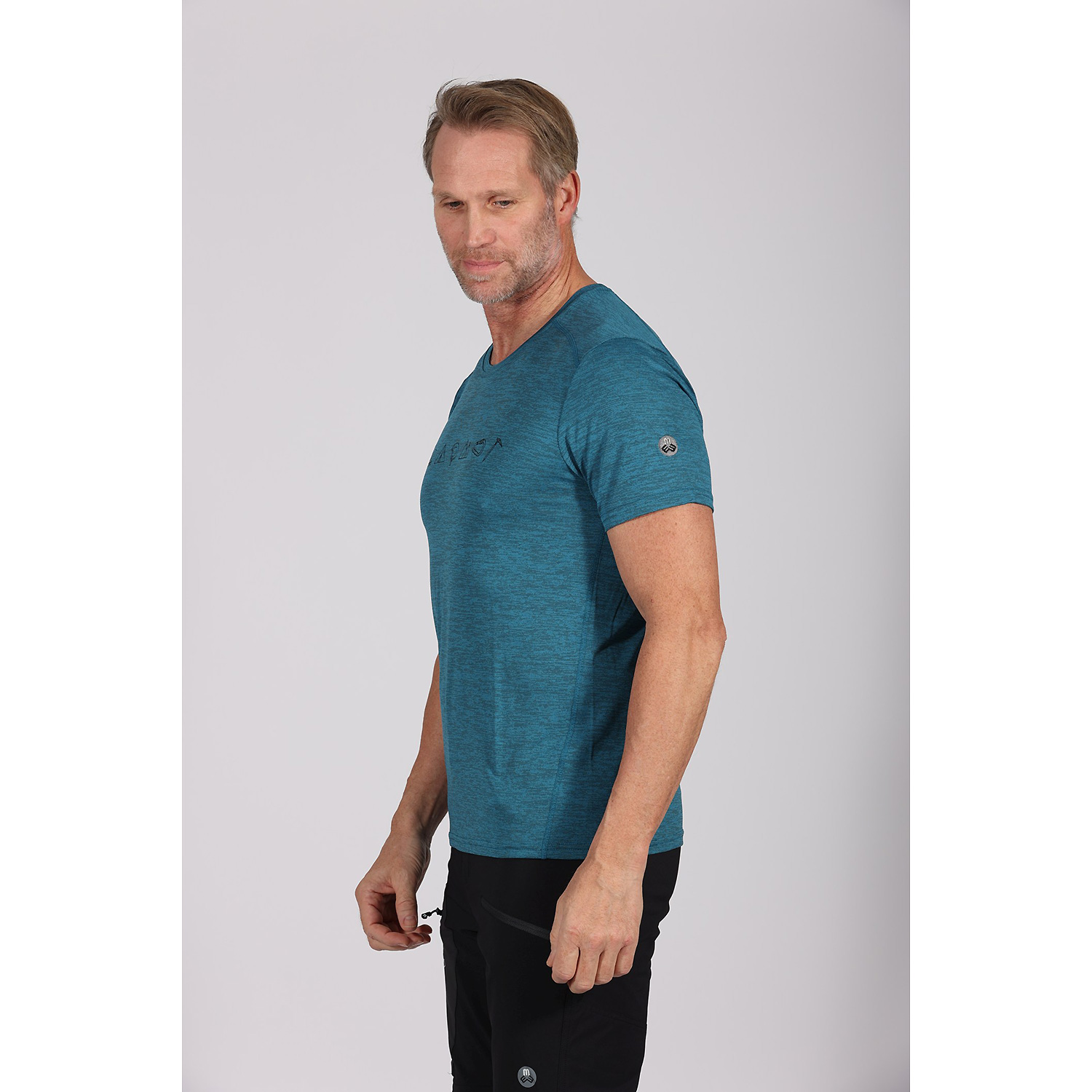 Herren Maul Sport Steingrau Grinberg fresh-1/2 T-Shirt+Pri 49 56 Shirt